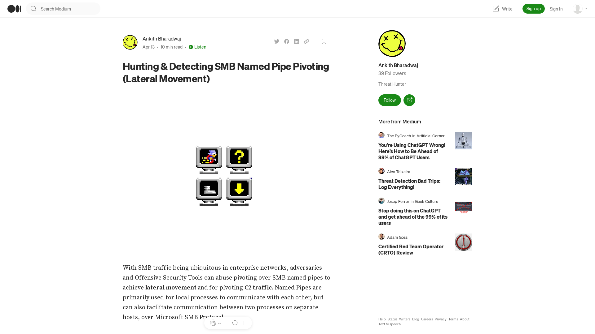 Hunting & Detecting SMB Named Pipe Pivoting (Lateral Movement) | by Ankith Bharadwaj | Apr, 2023 | Medium