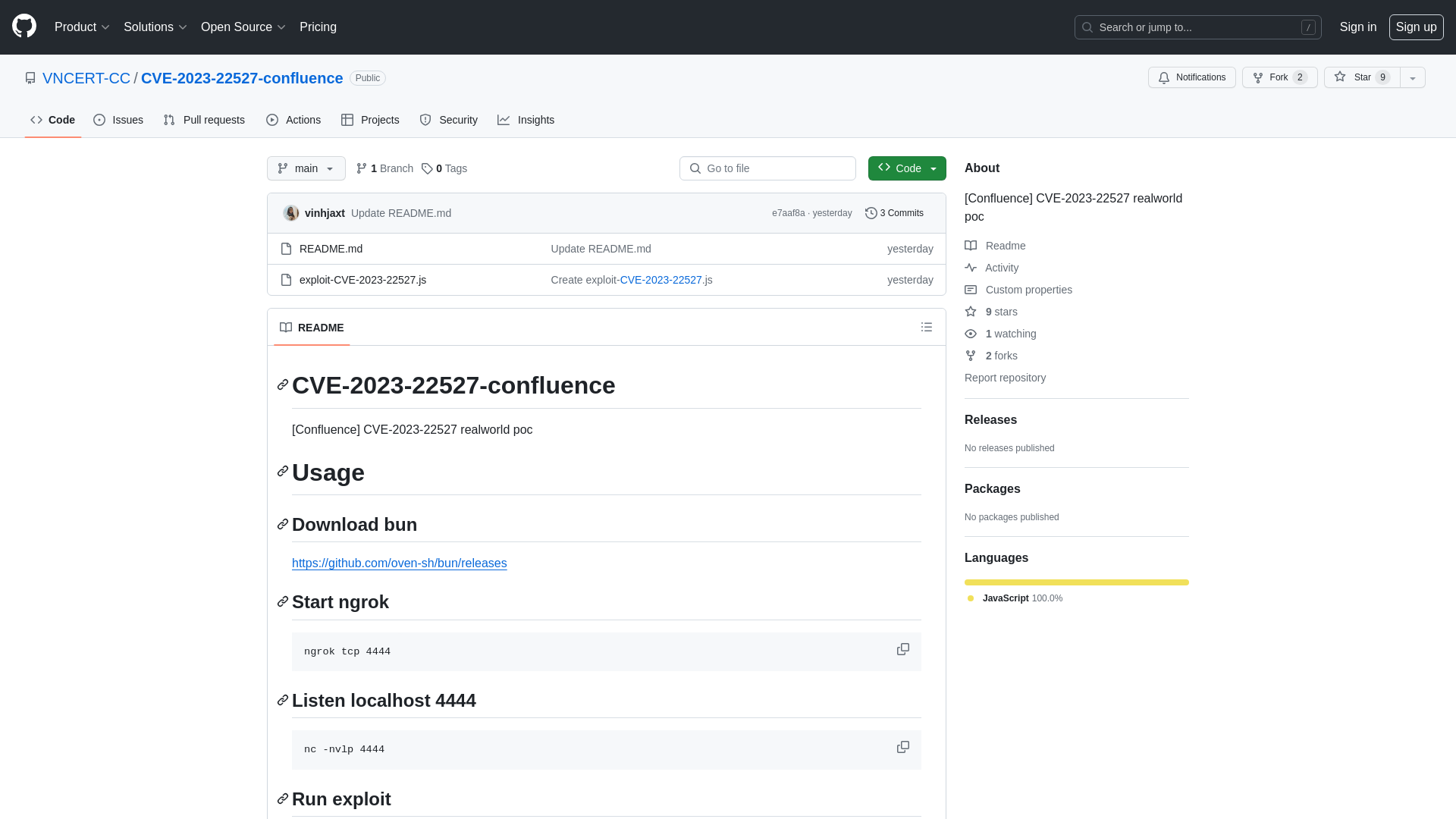 GitHub - VNCERT-CC/CVE-2023-22527-confluence: [Confluence] CVE-2023-22527 realworld poc