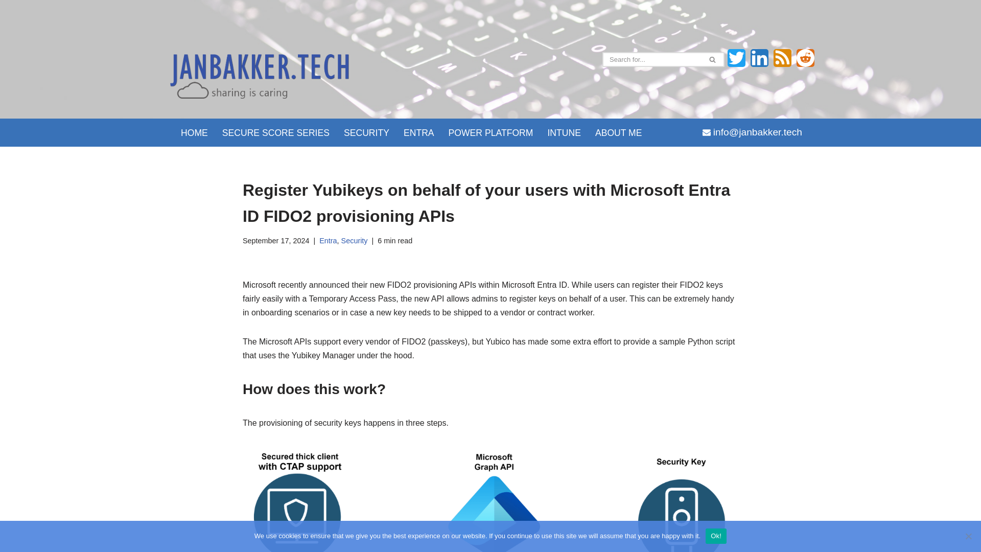 Register Yubikeys on behalf of your users with Microsoft Entra ID FIDO2 provisioning APIs - JanBakker.tech