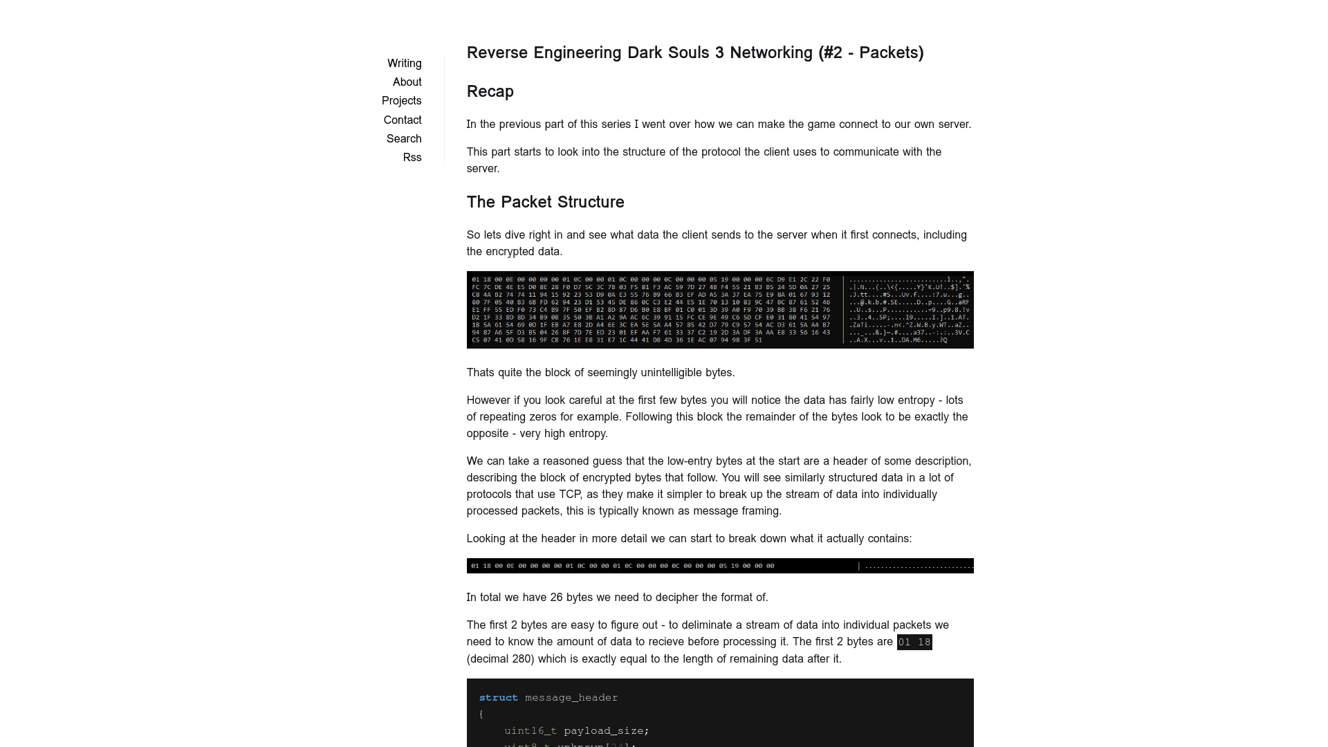 Reverse Engineering Dark Souls 3 Networking (#2 - Packets) - Tim Leonard's Website