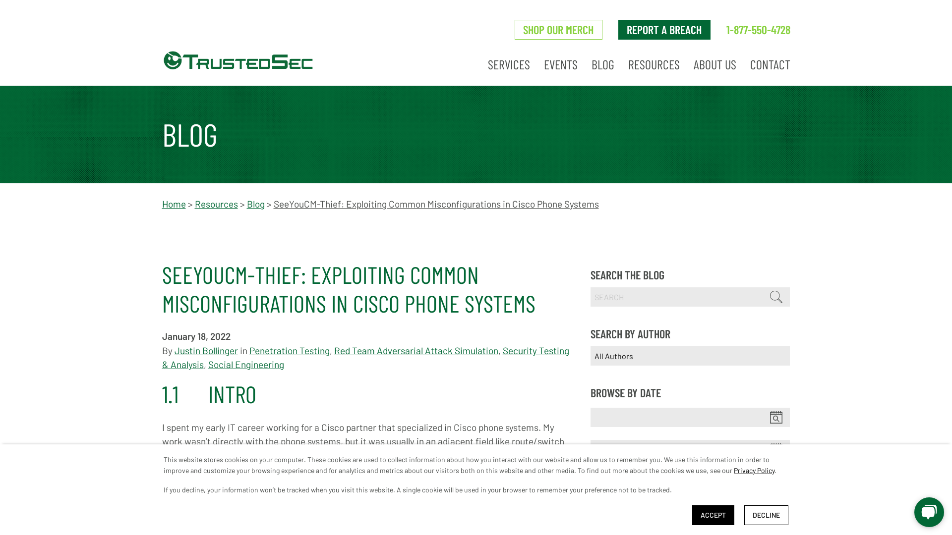 SeeYouCM-Thief: Exploiting Common Misconfigurations in Cisco Phone Systems - TrustedSec