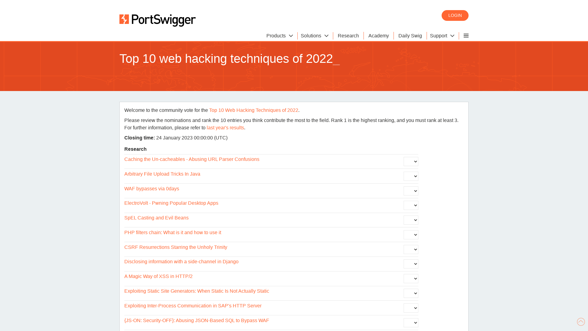 Top 10 web hacking techniques of 2022 - PortSwigger