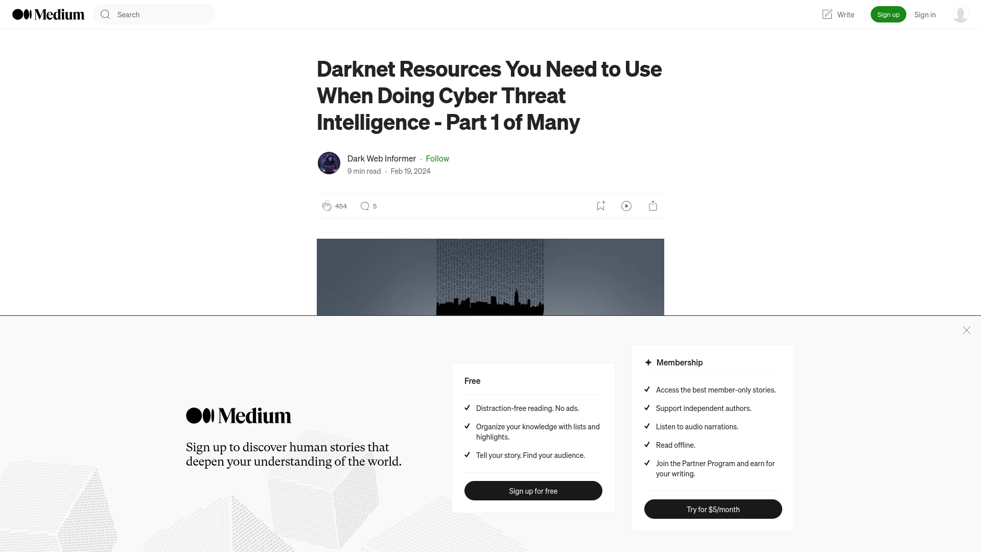 Darknet Resources You Need to Use When Doing CTI | Medium