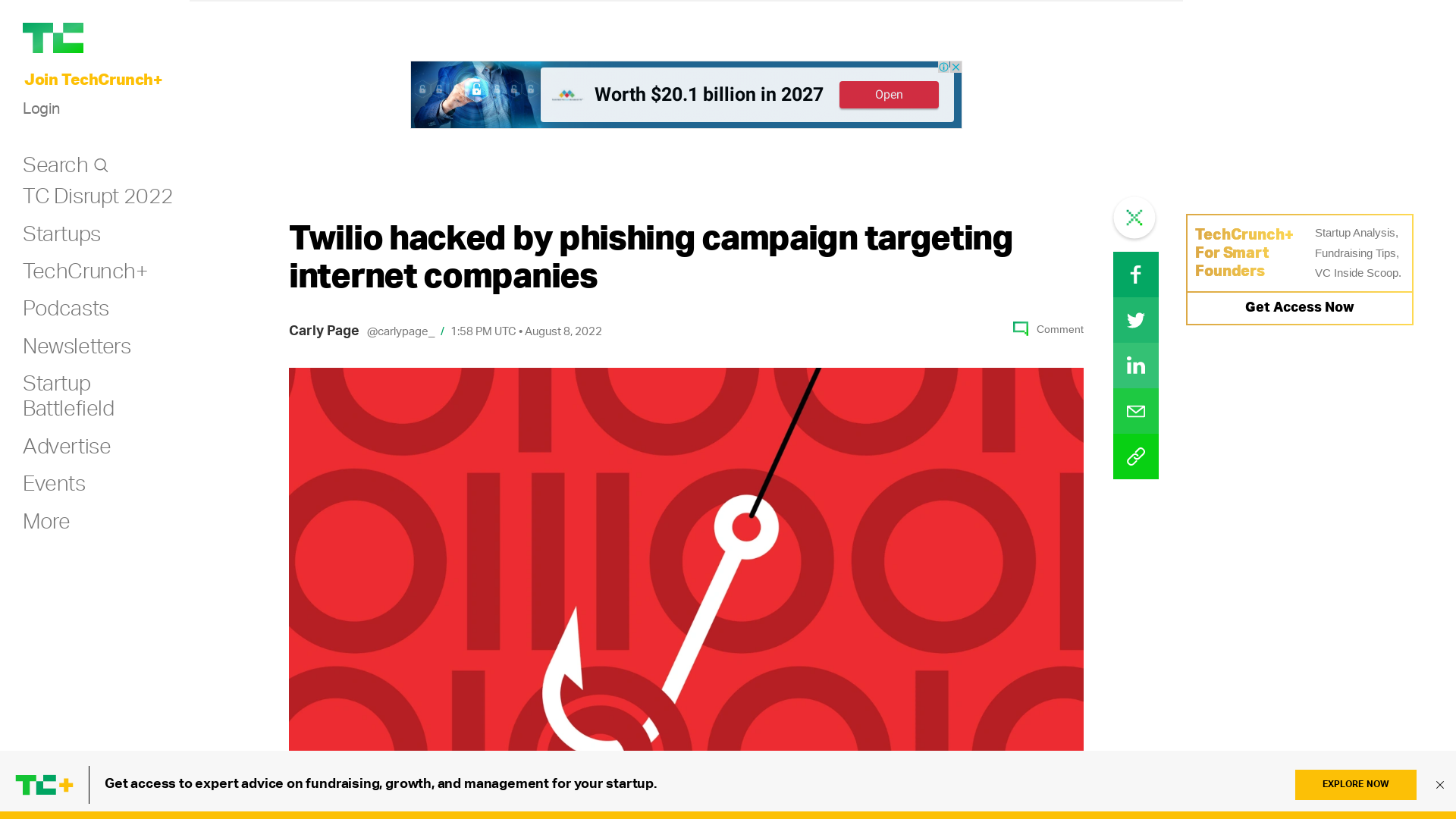 Twilio hacked by phishing campaign targeting internet companies | TechCrunch