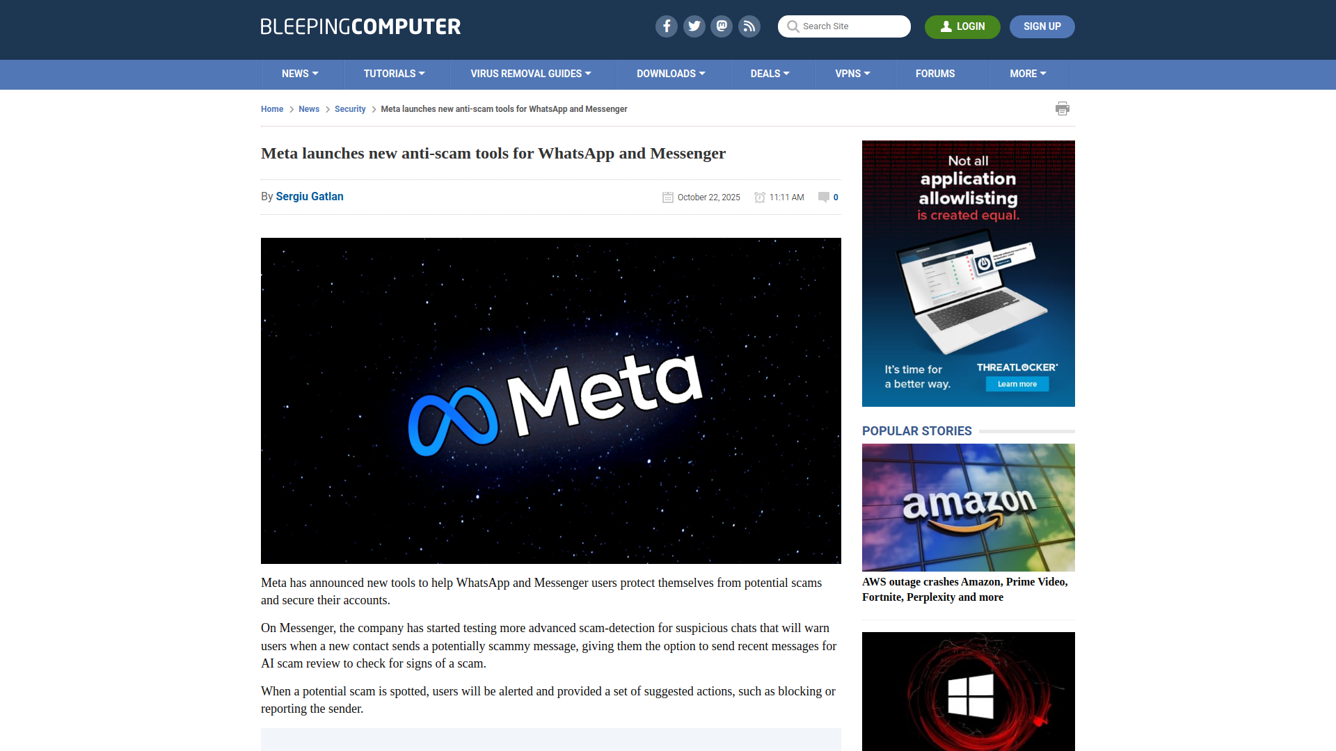 Meta launches new anti-scam tools for WhatsApp and Messenger