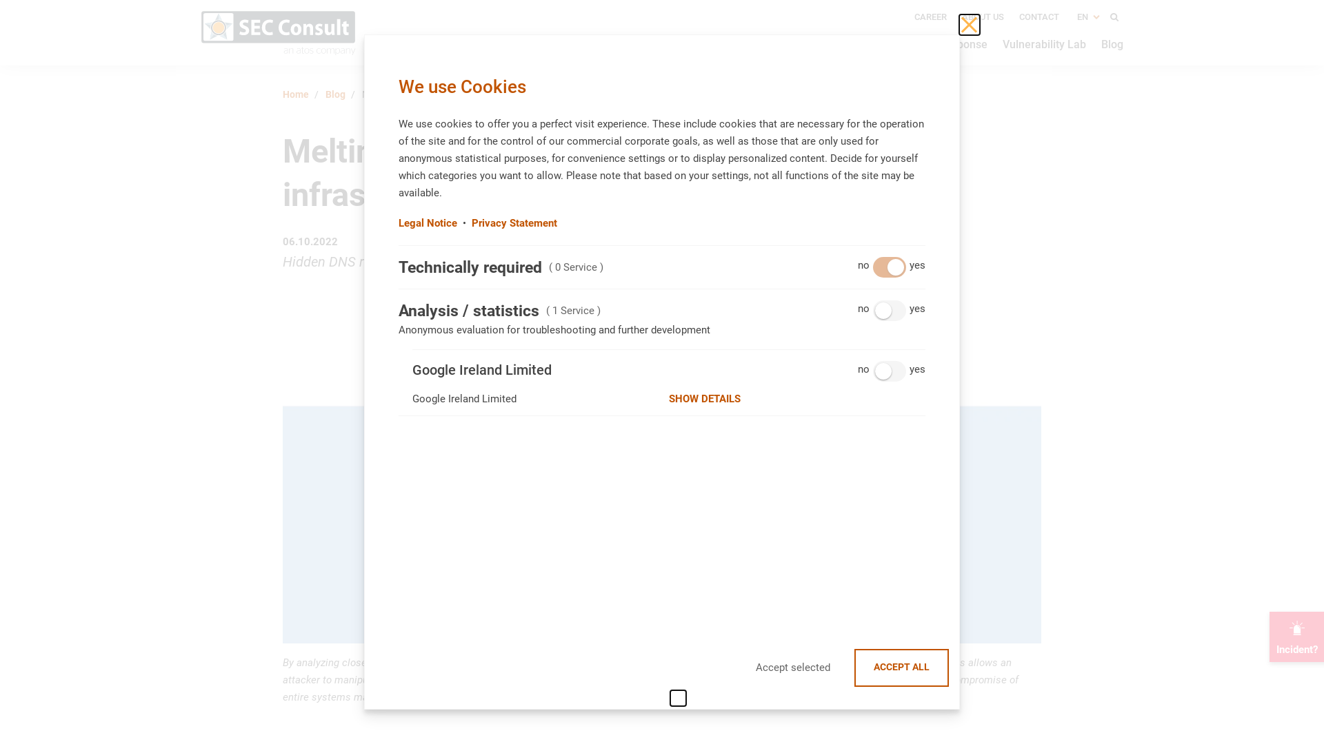 Melting the DNS Iceberg: Taking over your infrastructure Kaminsky style