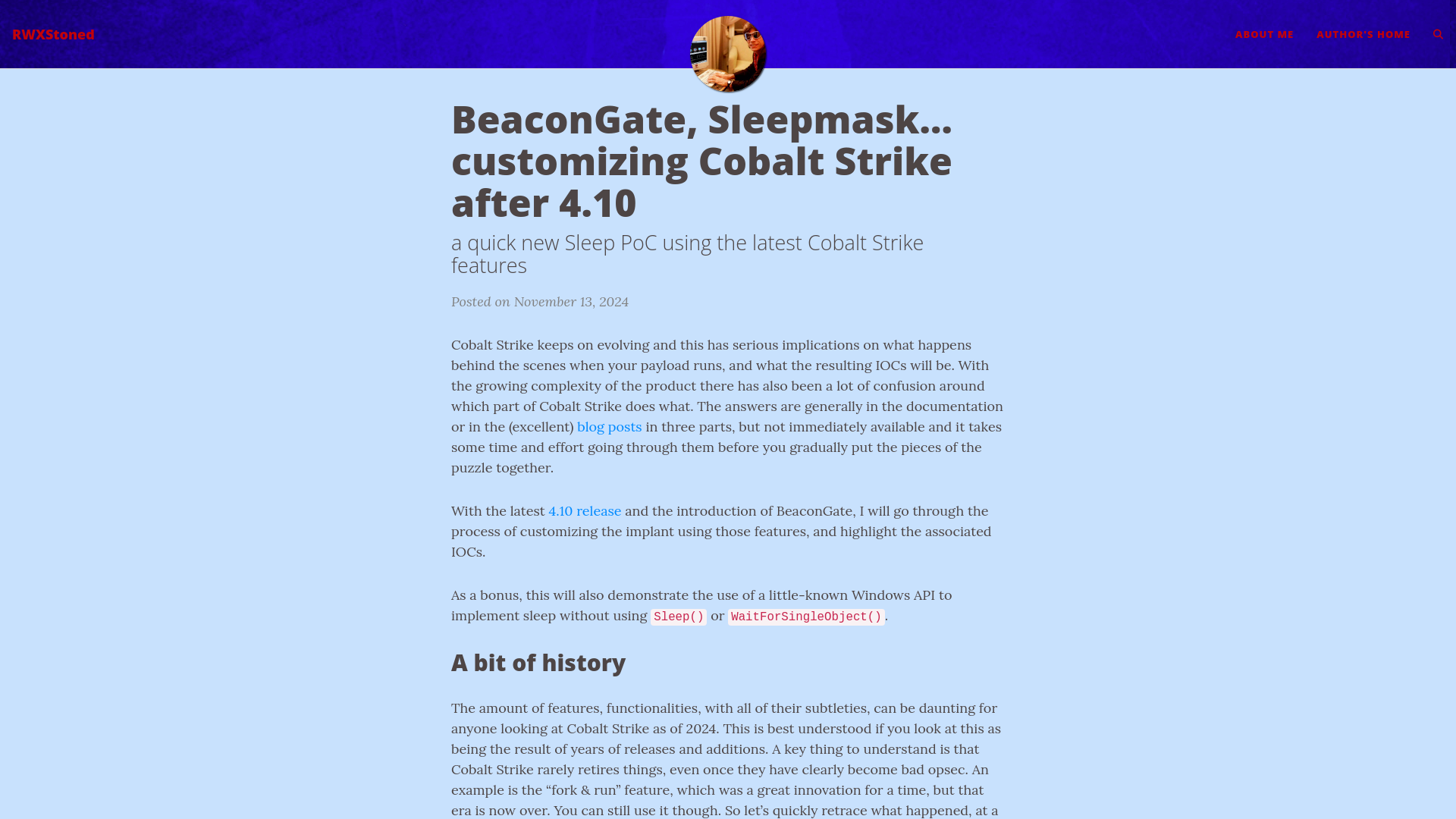 BeaconGate, Sleepmask... customizing Cobalt Strike after 4.10 | RWXStoned