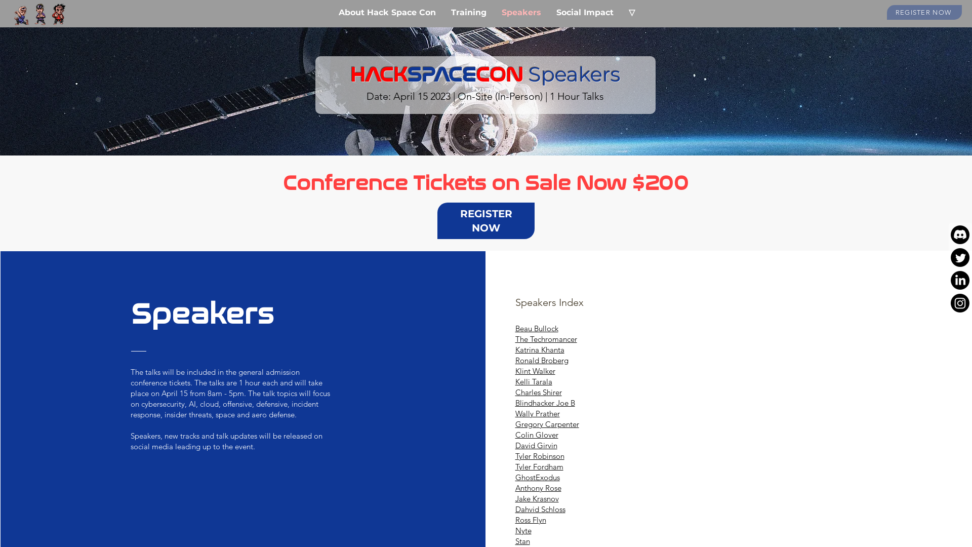 Speakers | Hack Space Con '23