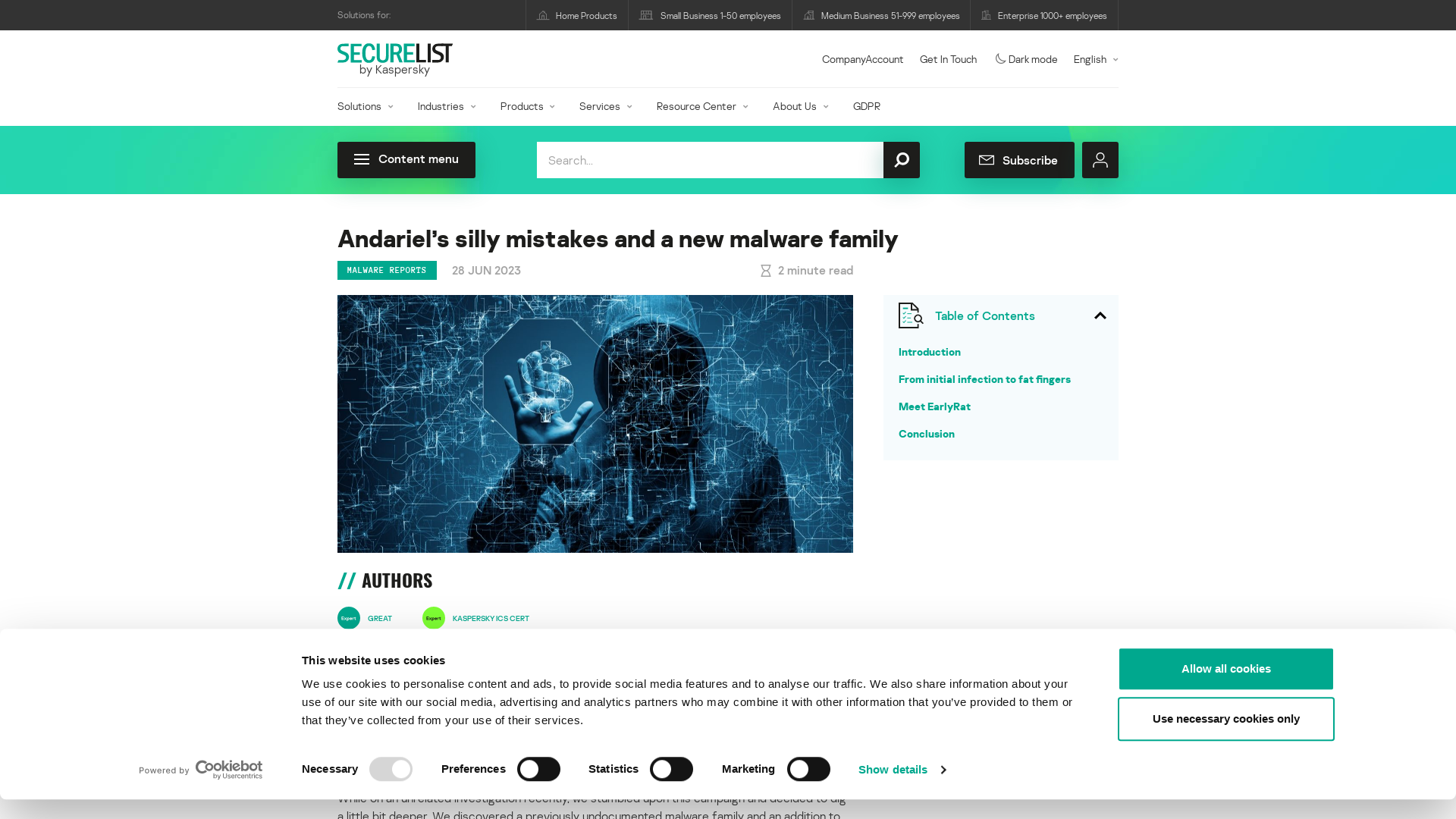 Kaspersky crimeware report: Andariel’s mistakes and EasyRat malware | Securelist
