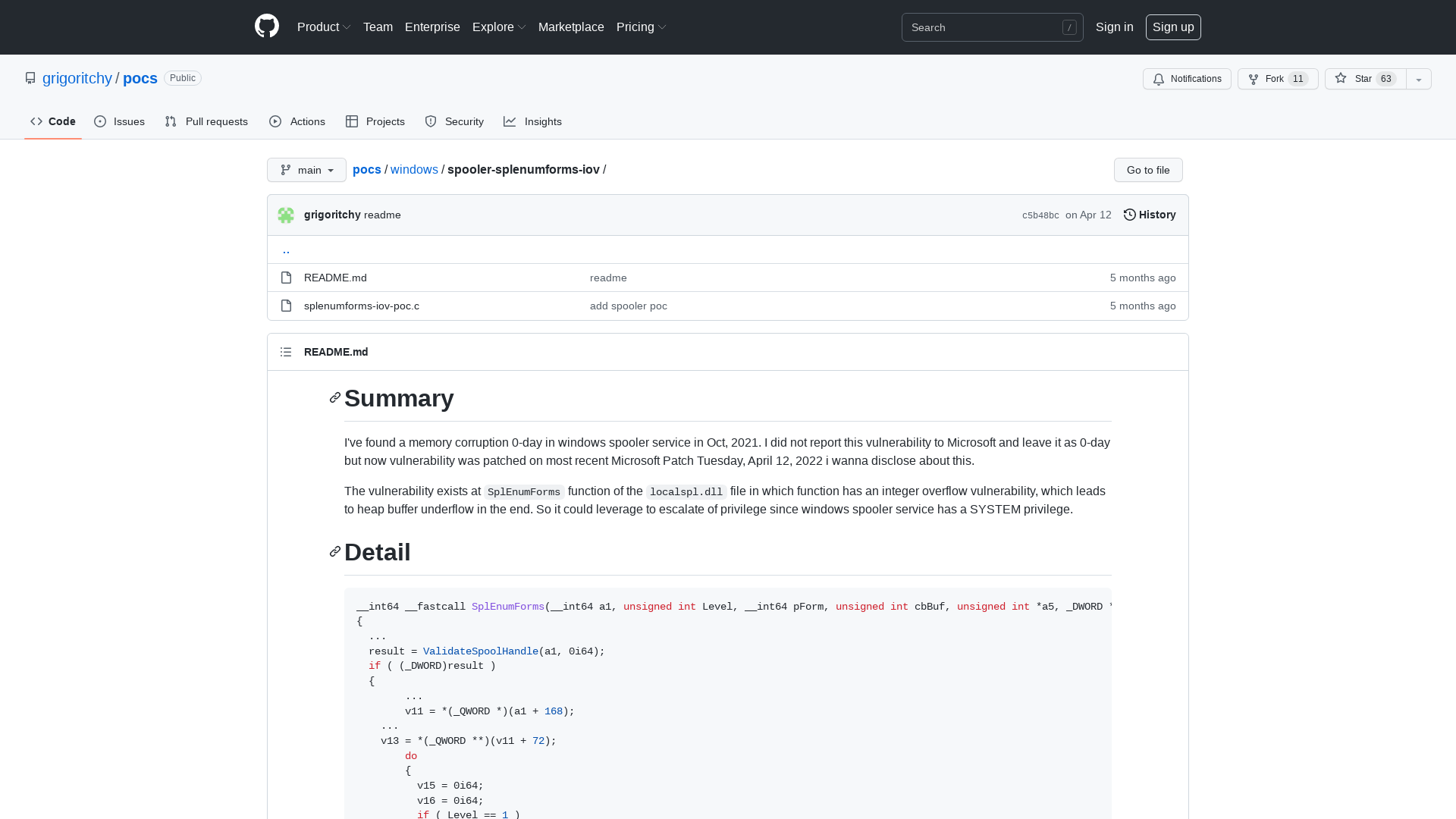 pocs/windows/spooler-splenumforms-iov at main · grigoritchy/pocs · GitHub