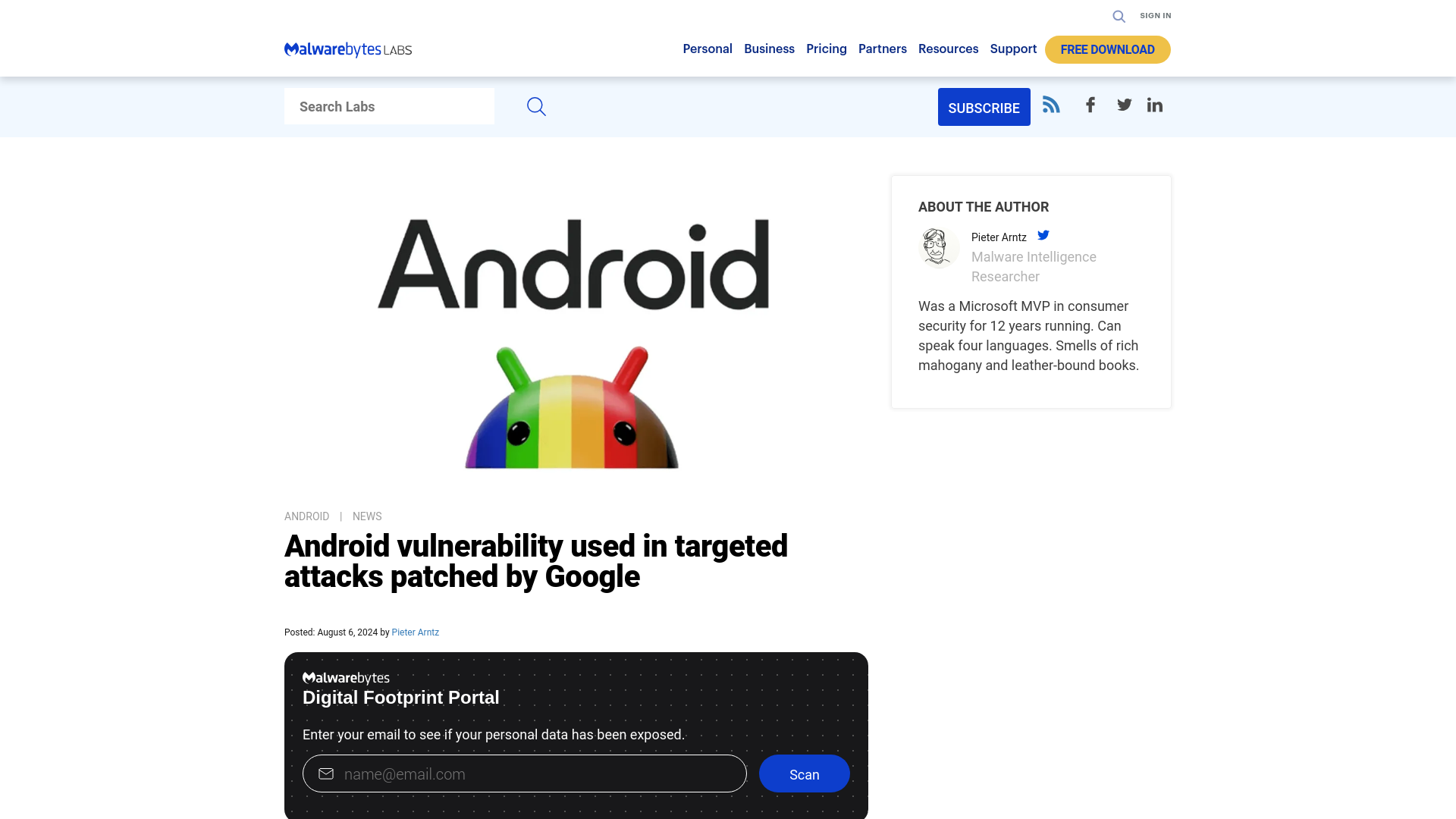 Android vulnerability used in targeted attacks patched by Google | Malwarebytes