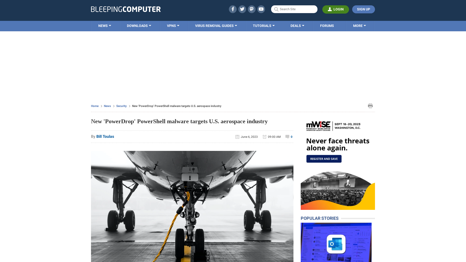 New 'PowerDrop' PowerShell malware targets U.S. aerospace industry