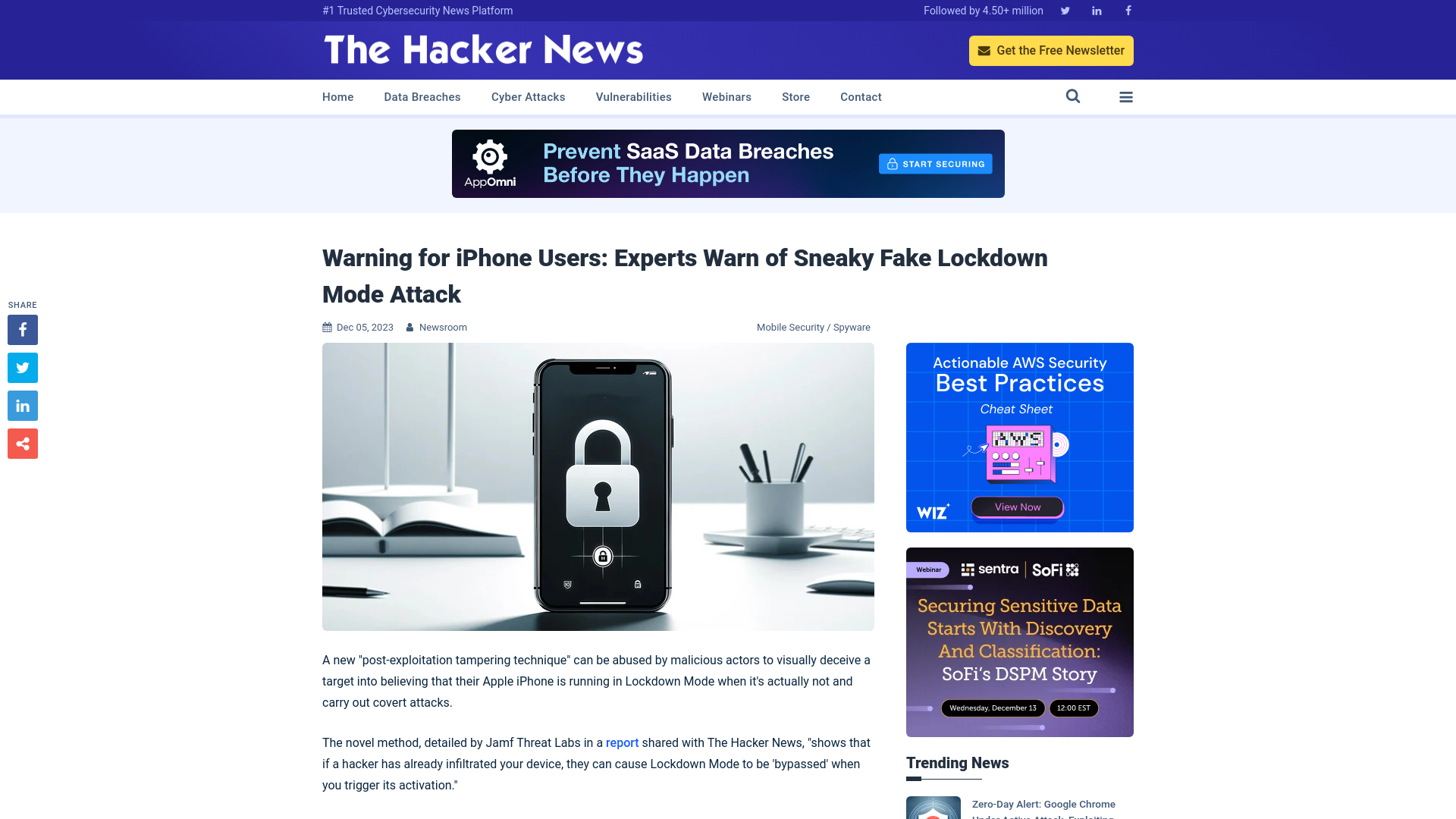 Warning for iPhone Users: Experts Warn of Sneaky Fake Lockdown Mode Attack