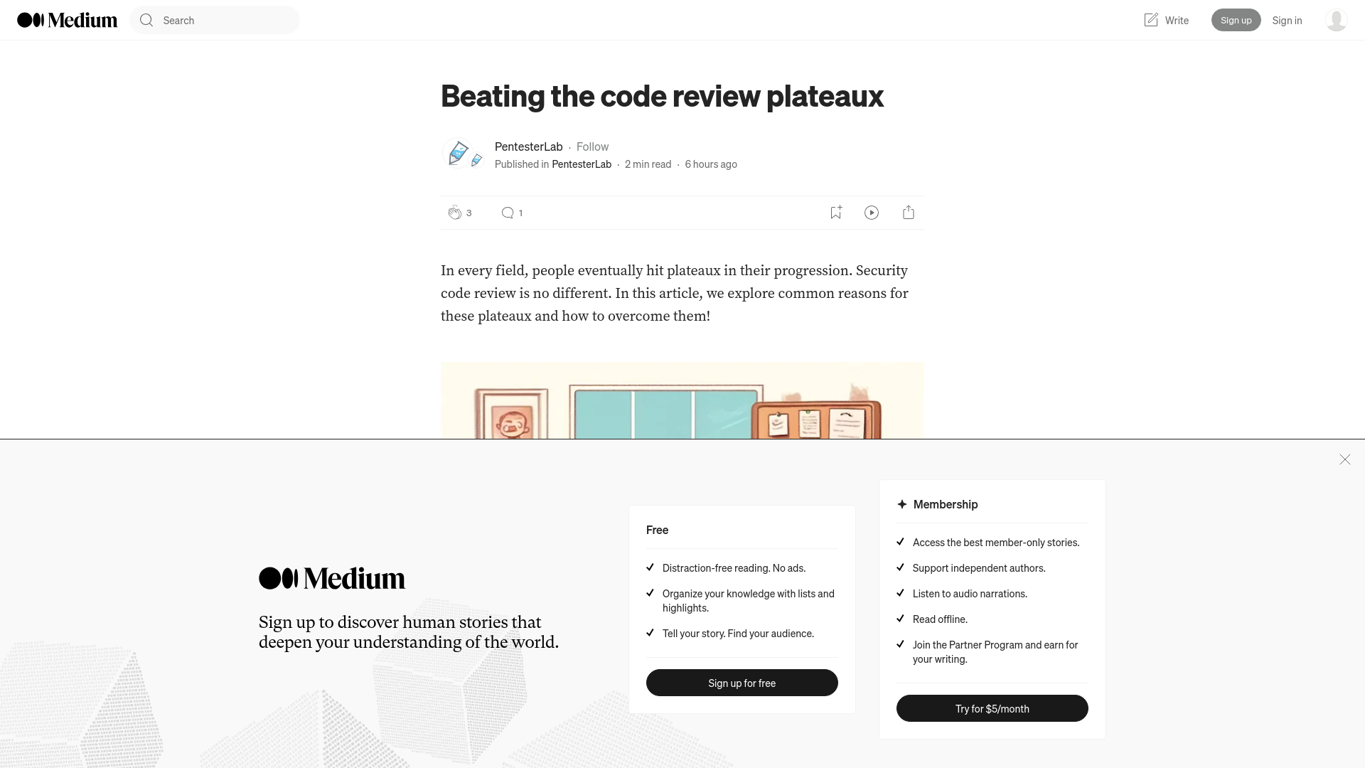 Beating the code review plateaux. In every field, people eventually hit… | by PentesterLab | May, 2024 | PentesterLab