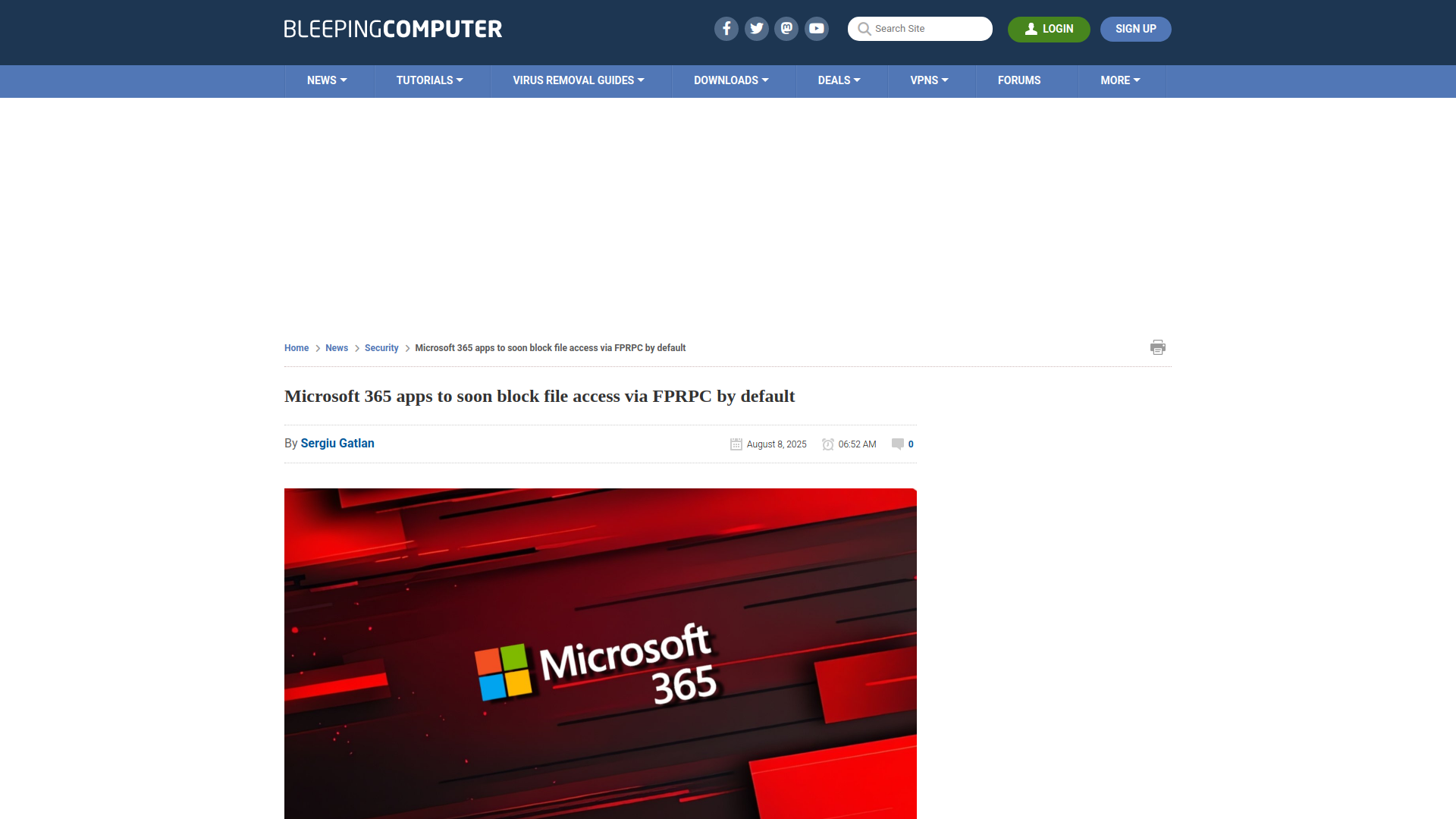 Microsoft 365 apps to soon block file access via FPRPC by default