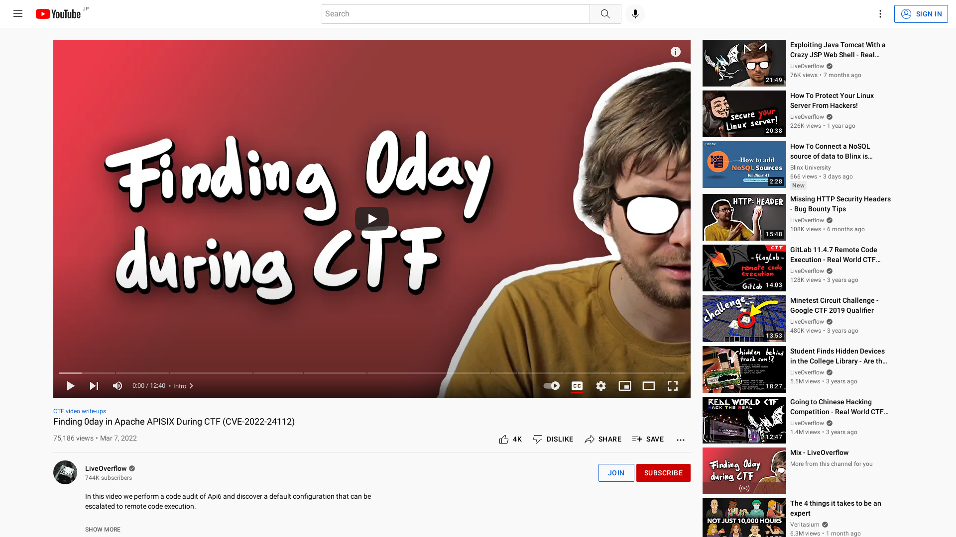 Finding 0day in Apache APISIX During CTF (CVE-2022-24112) - YouTube