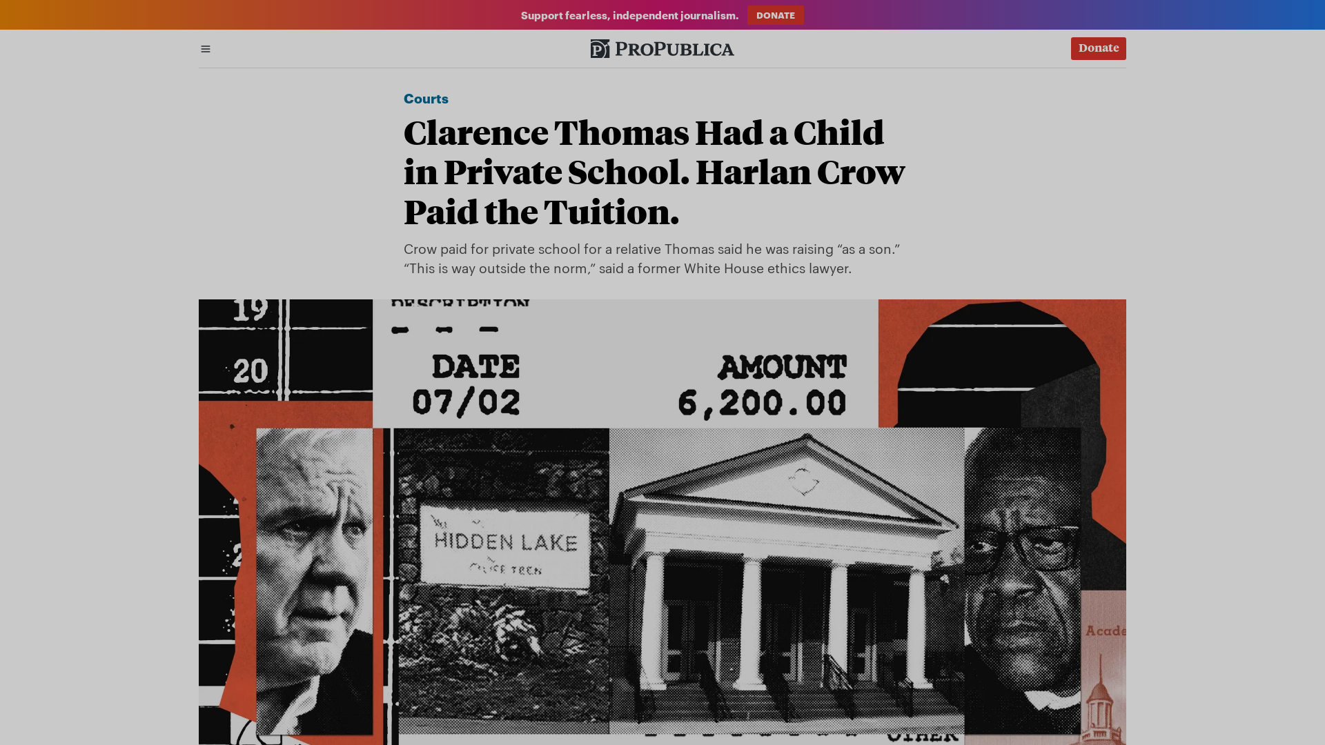 Clarence Thomas Raised Him. Harlan Crow Paid His Tuition. — ProPublica