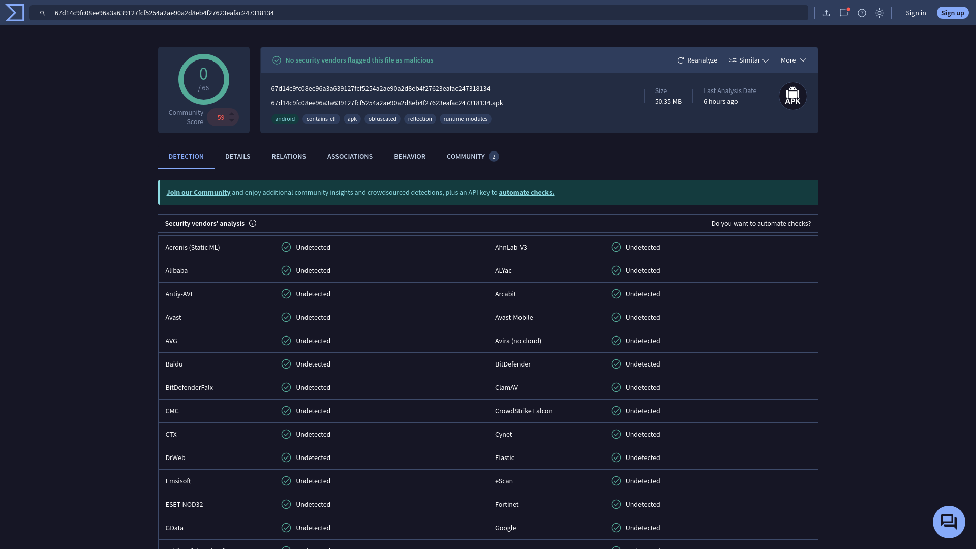 VirusTotal - File - 67d14c9fc08ee96a3a639127fcf5254a2ae90a2d8eb4f27623eafac247318134