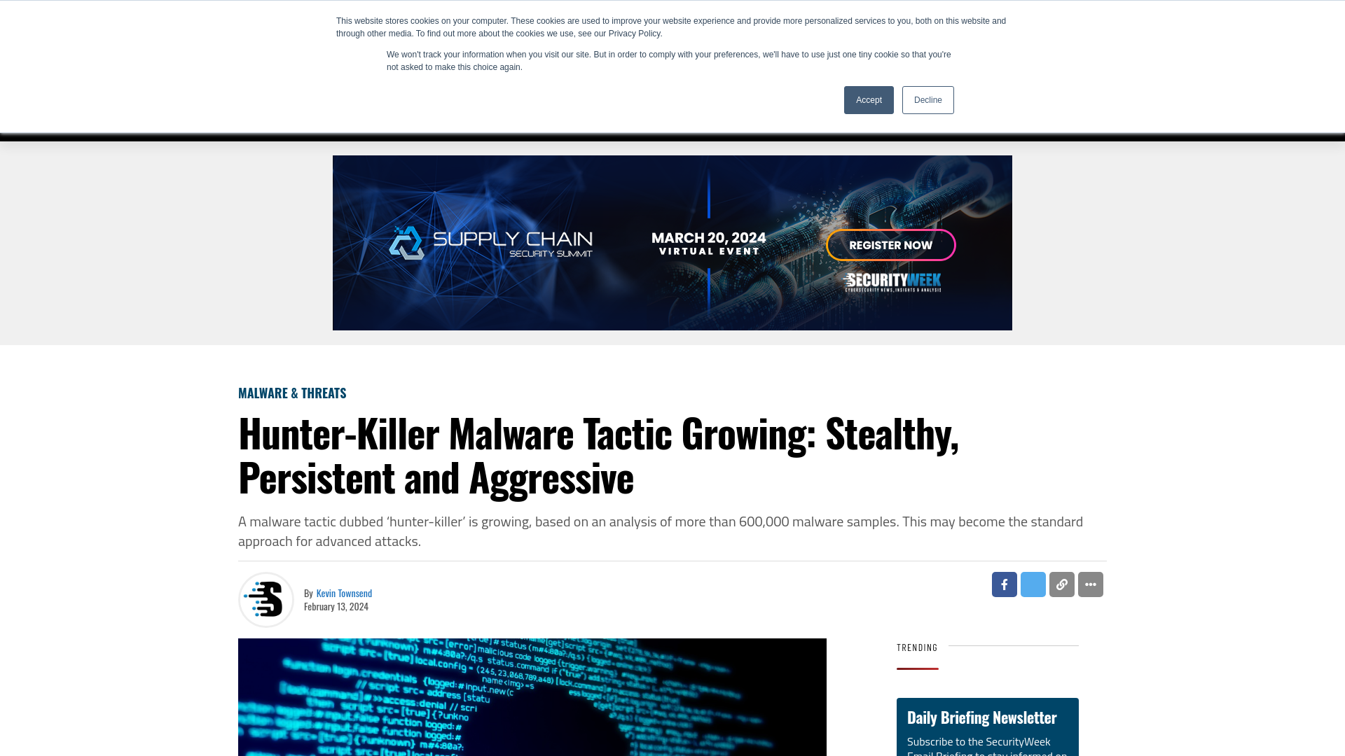 Hunter-Killer Malware Tactic Growing: Stealthy, Persistent and Aggressive - SecurityWeek