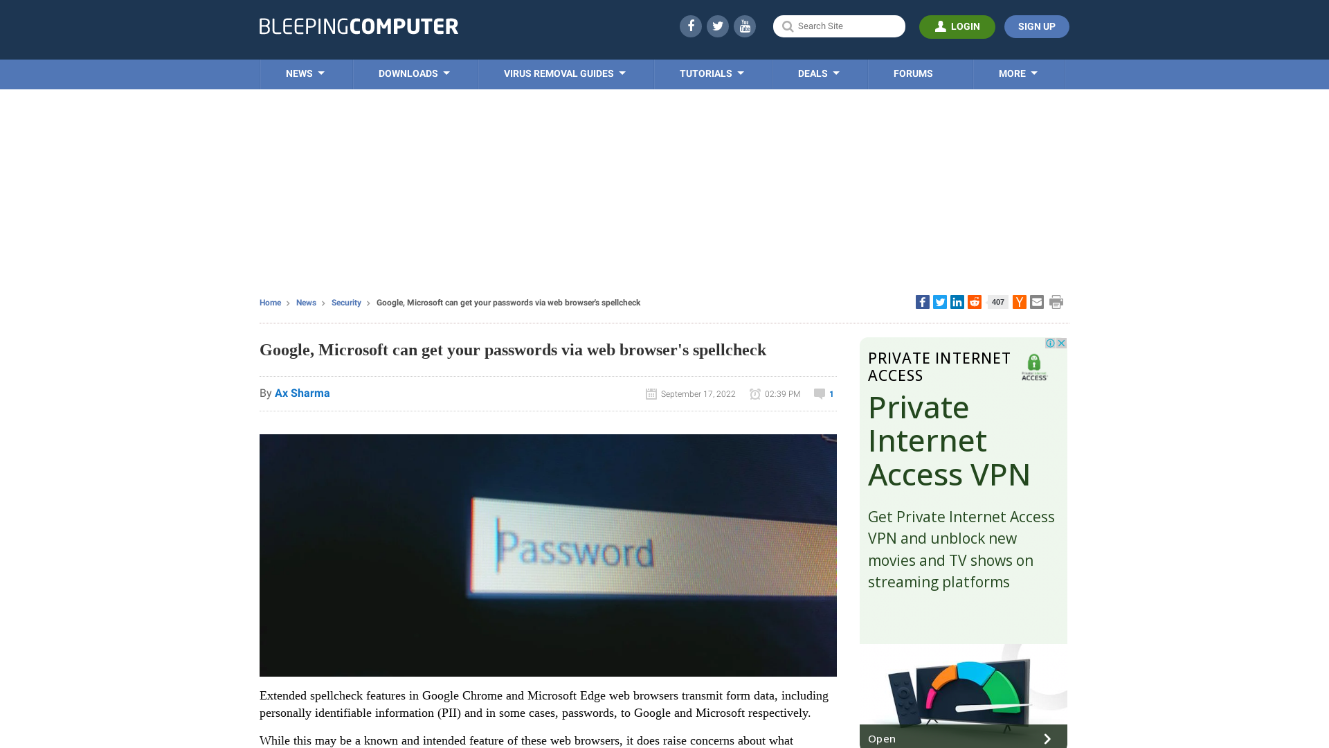 Google, Microsoft can get your passwords via web browser's spellcheck