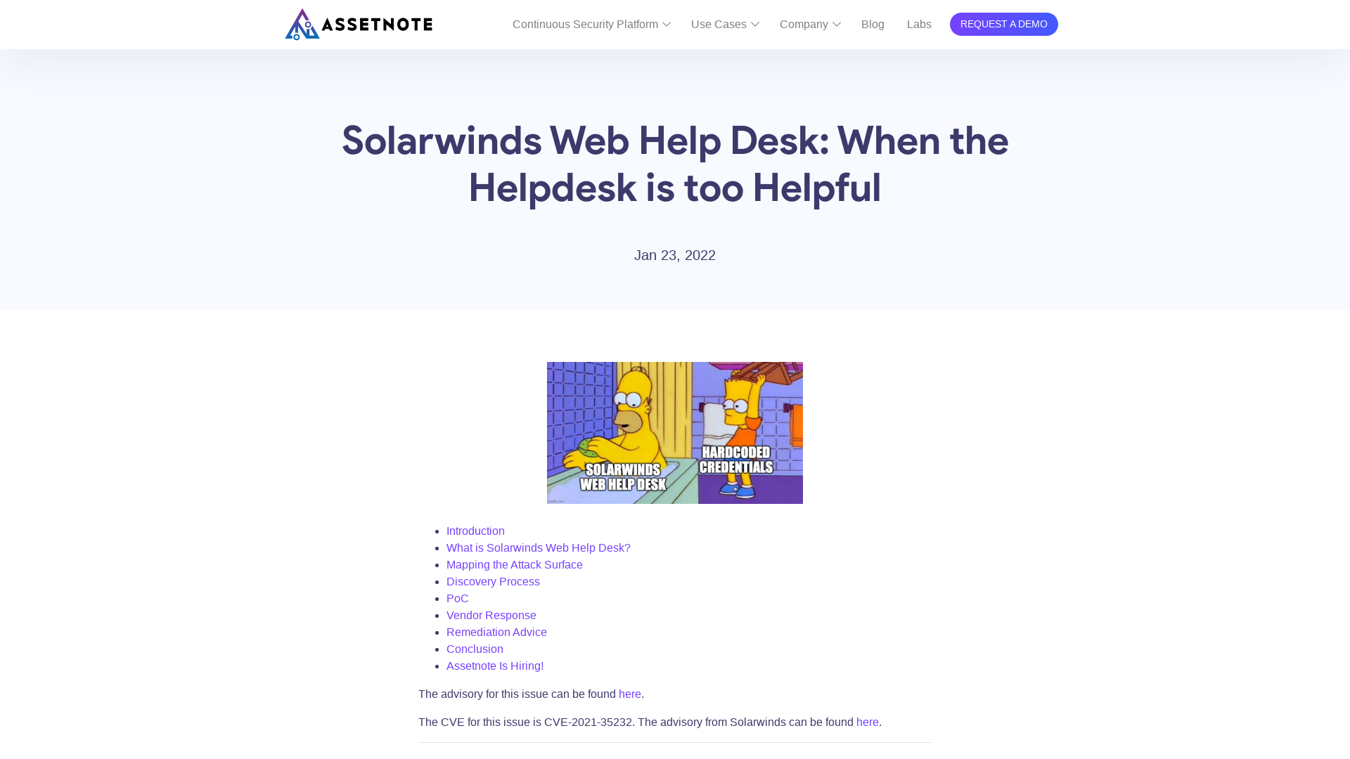 Solarwinds Web Help Desk: When the Helpdesk is too Helpful – Assetnote
