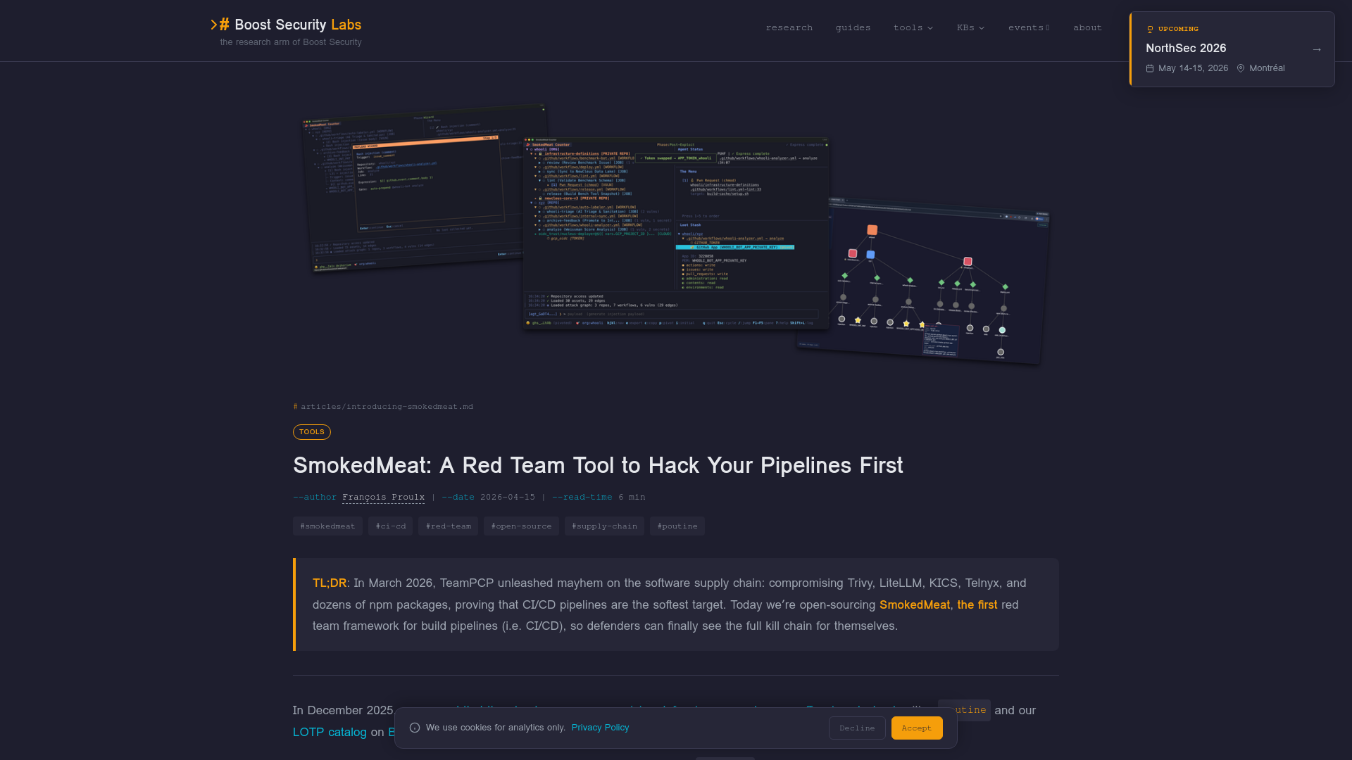 SmokedMeat: A Red Team Tool to Hack Your Pipelines First | Boost Security Labs
