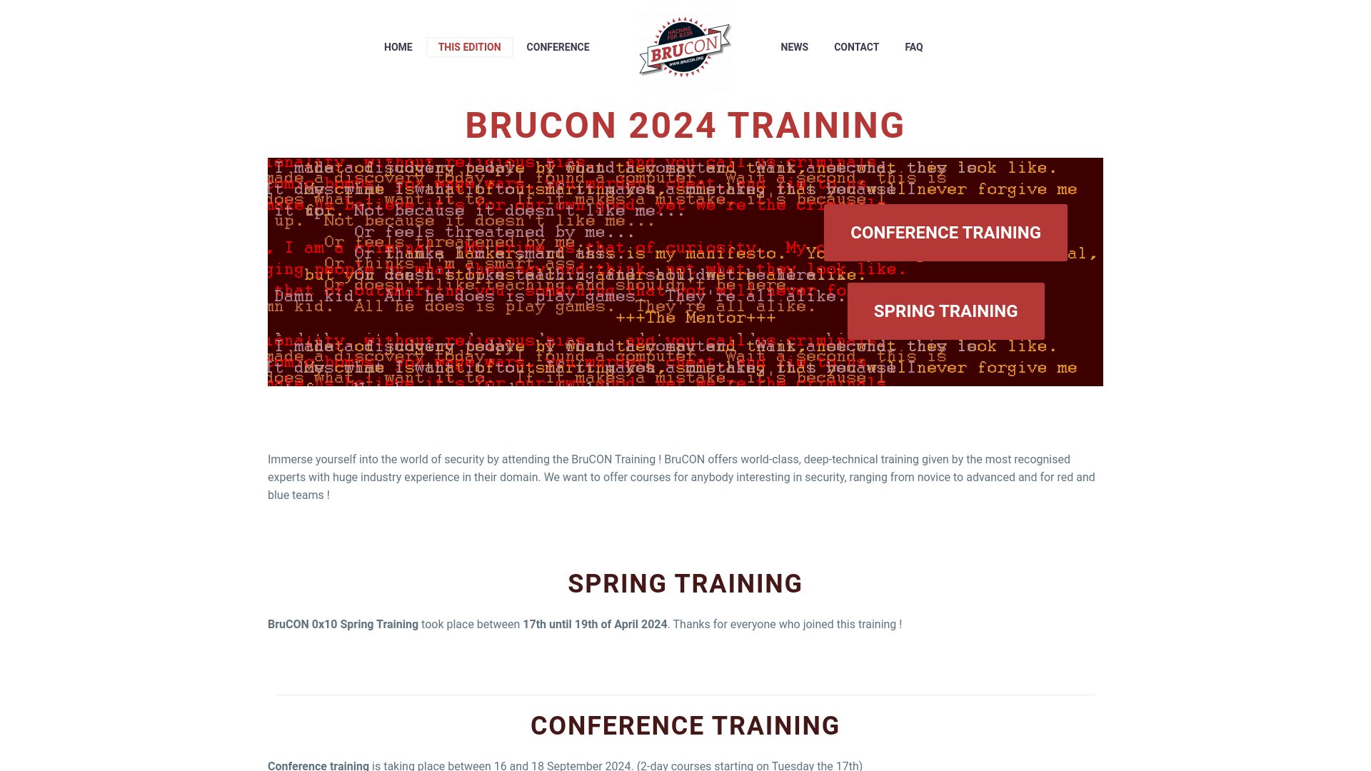 BruCON 2024 Training – BruCON 2024