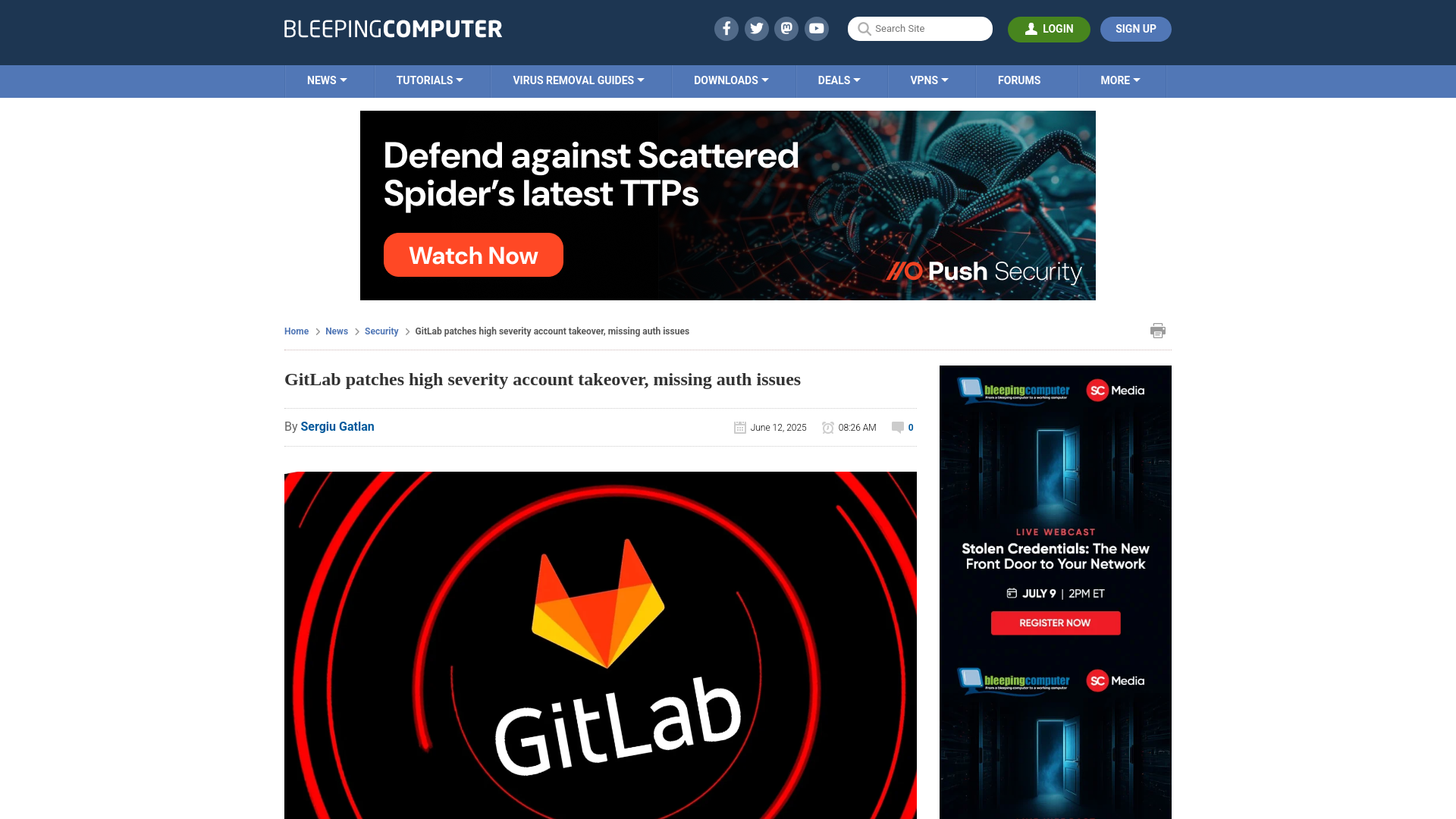 GitLab patches high severity account takeover, missing auth issues