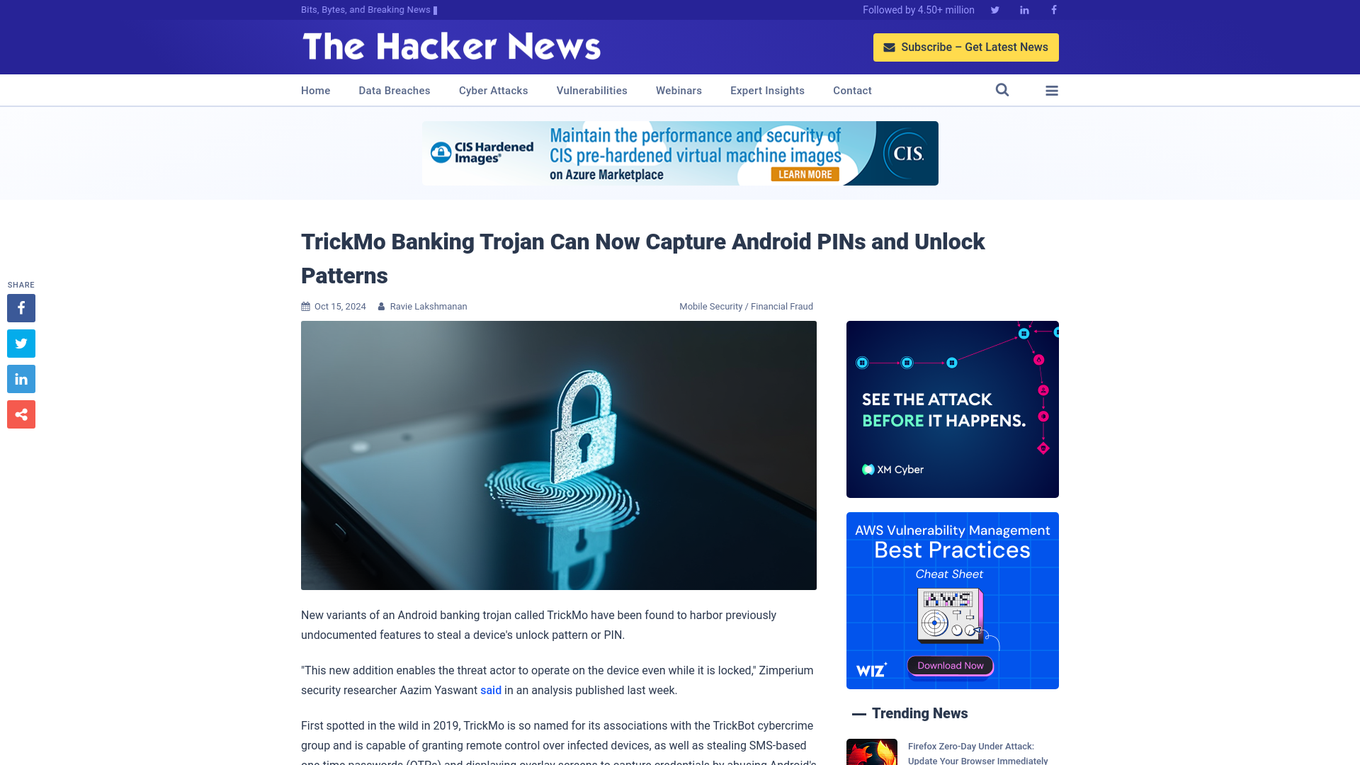 TrickMo Banking Trojan Can Now Capture Android PINs and Unlock Patterns