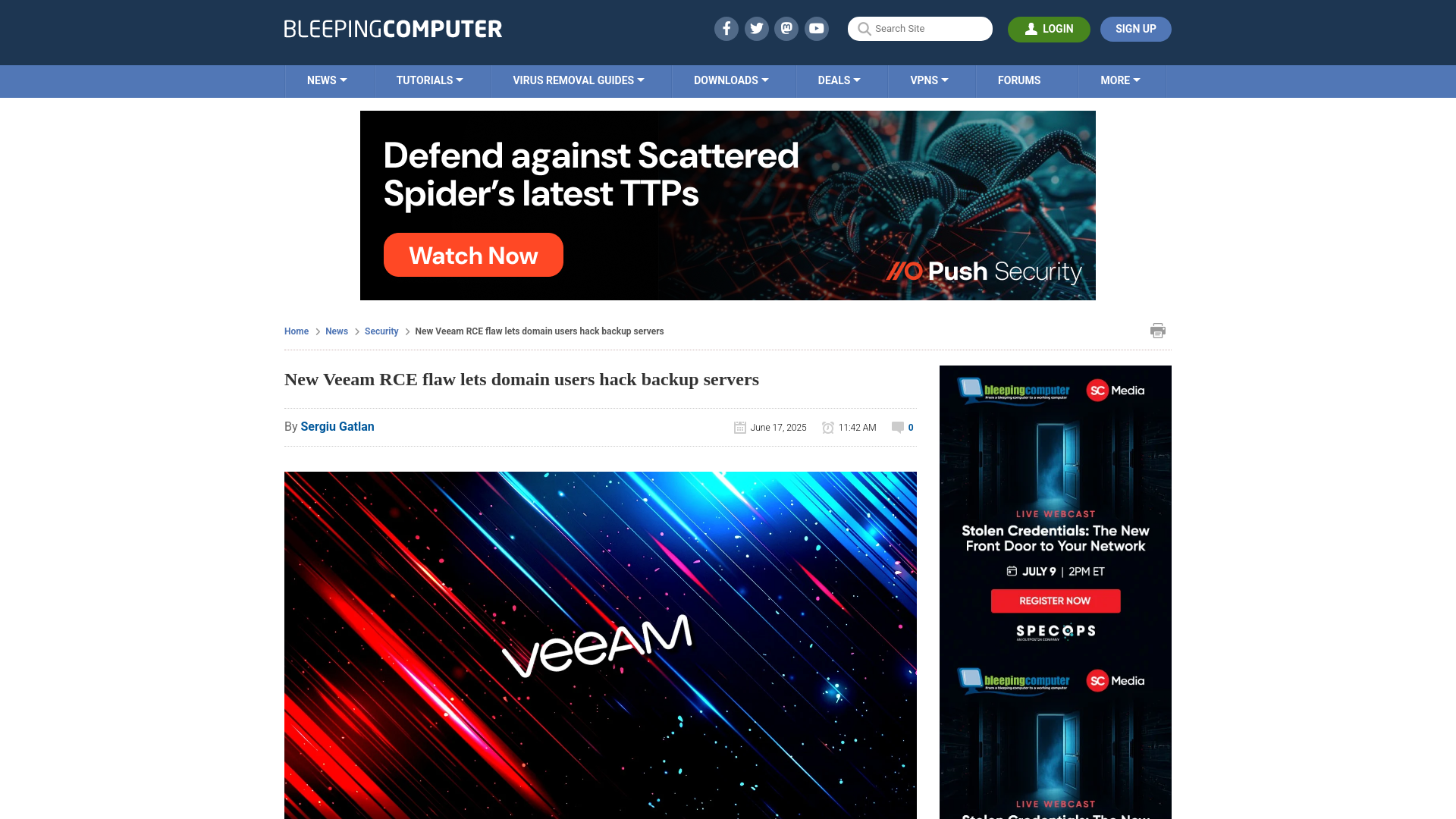 New Veeam RCE flaw lets domain users hack backup servers
