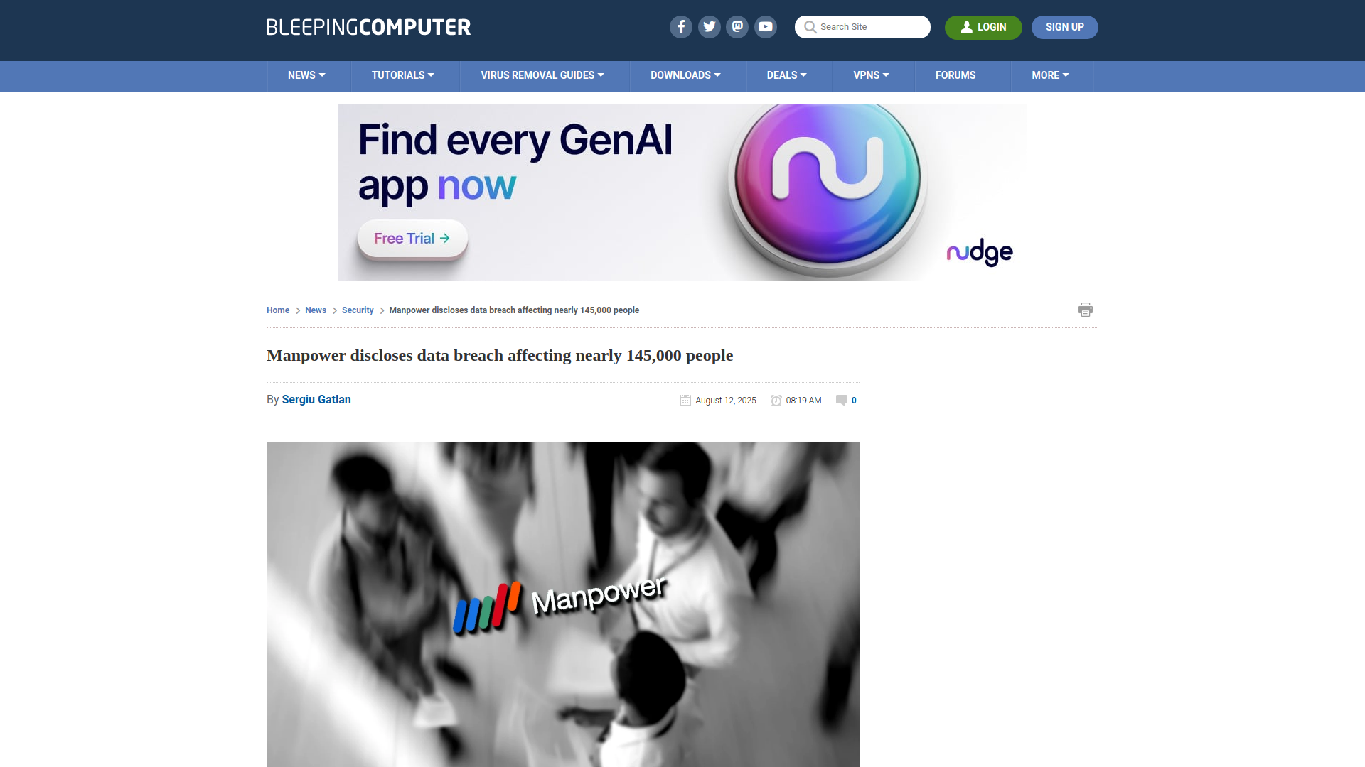 Manpower discloses data breach affecting nearly 145,000 people