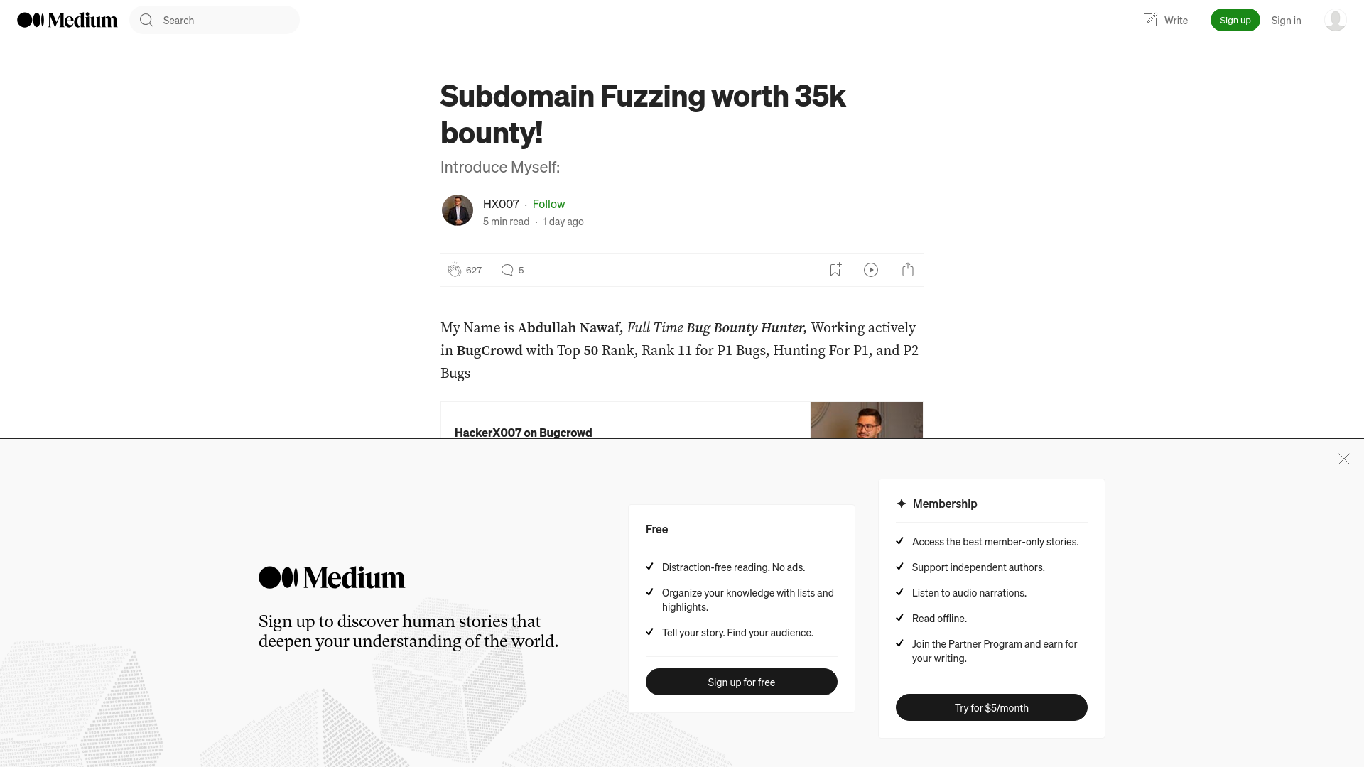 Subdomain Fuzzing worth 35k bounty! | by HX007 | Mar, 2024 | Medium