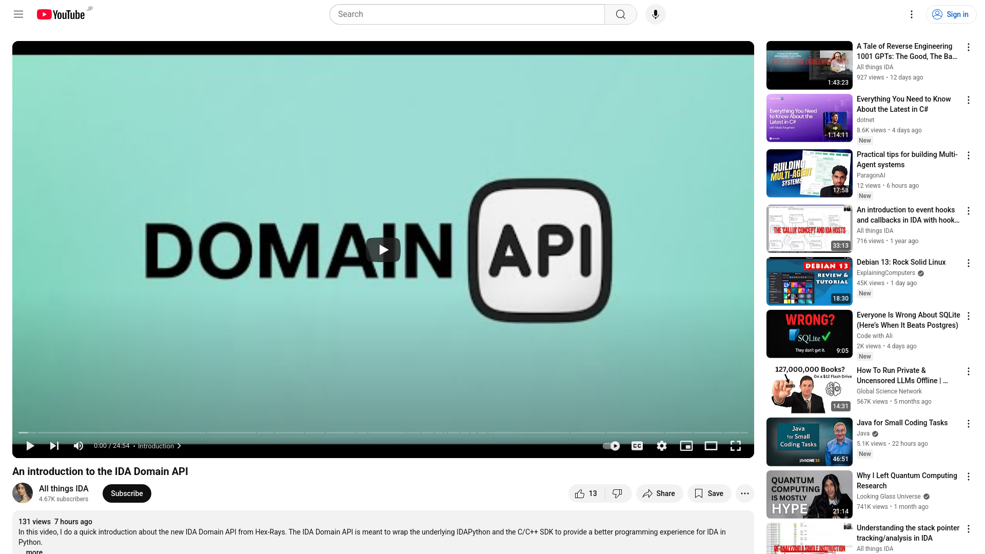 An introduction to the IDA Domain API - YouTube