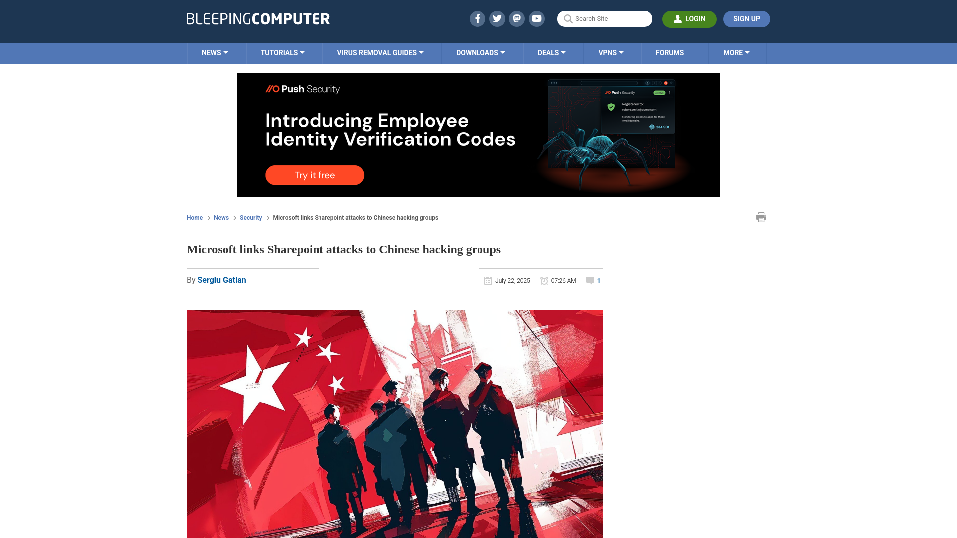 Microsoft links Sharepoint attacks to Chinese hacking groups