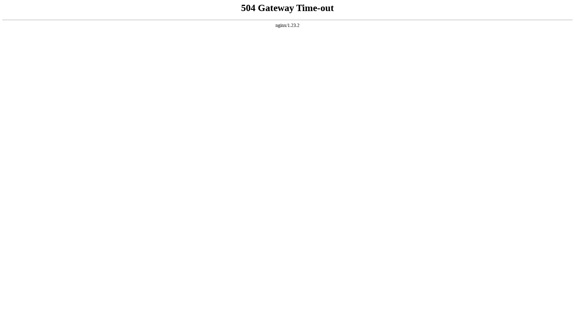504 Gateway Time-out