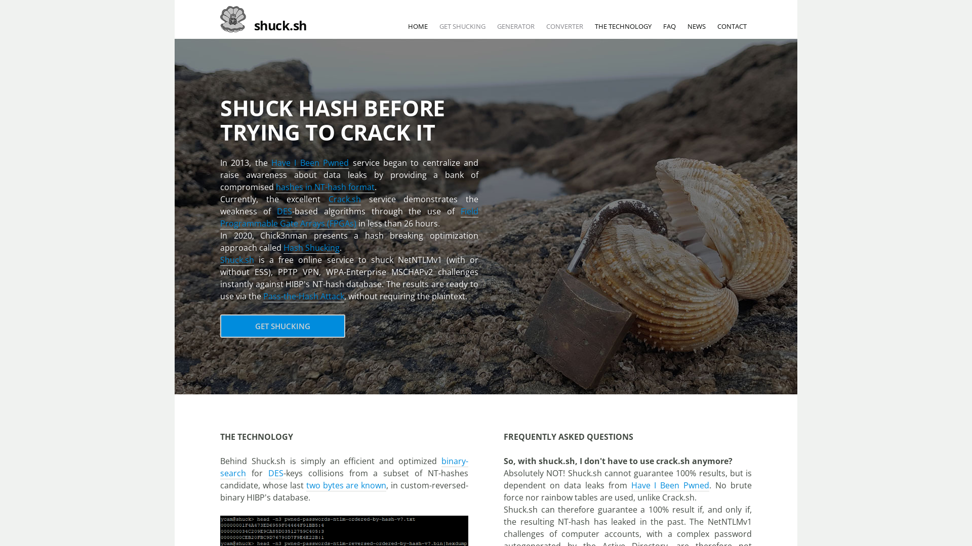 shuck.sh | Shuck hash before trying to crack it