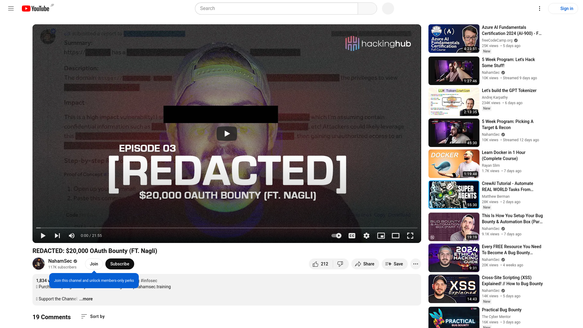 REDACTED: $20,000 OAuth Bounty (FT. Nagli) - YouTube