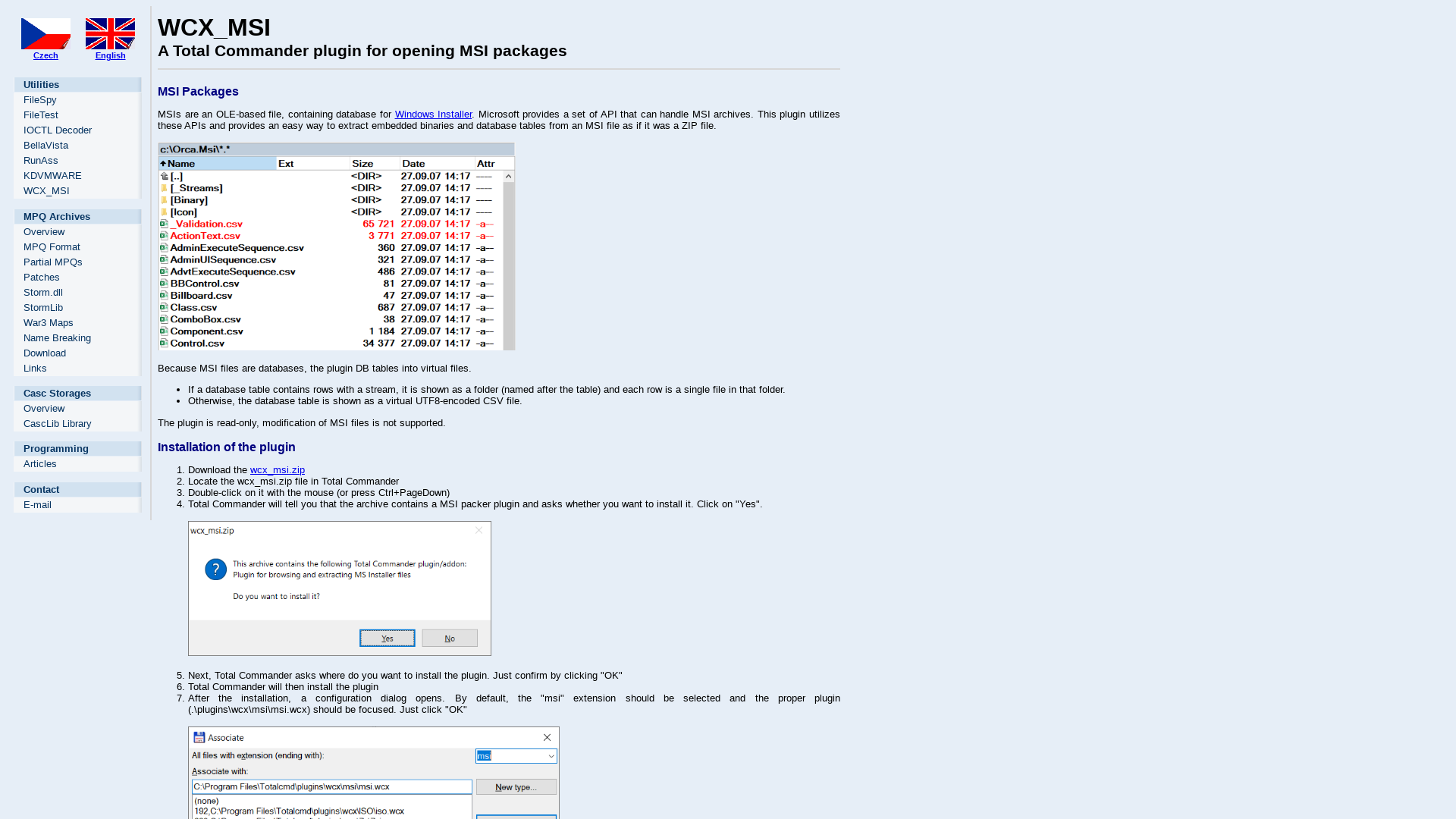 System Tools - WCX_MSI