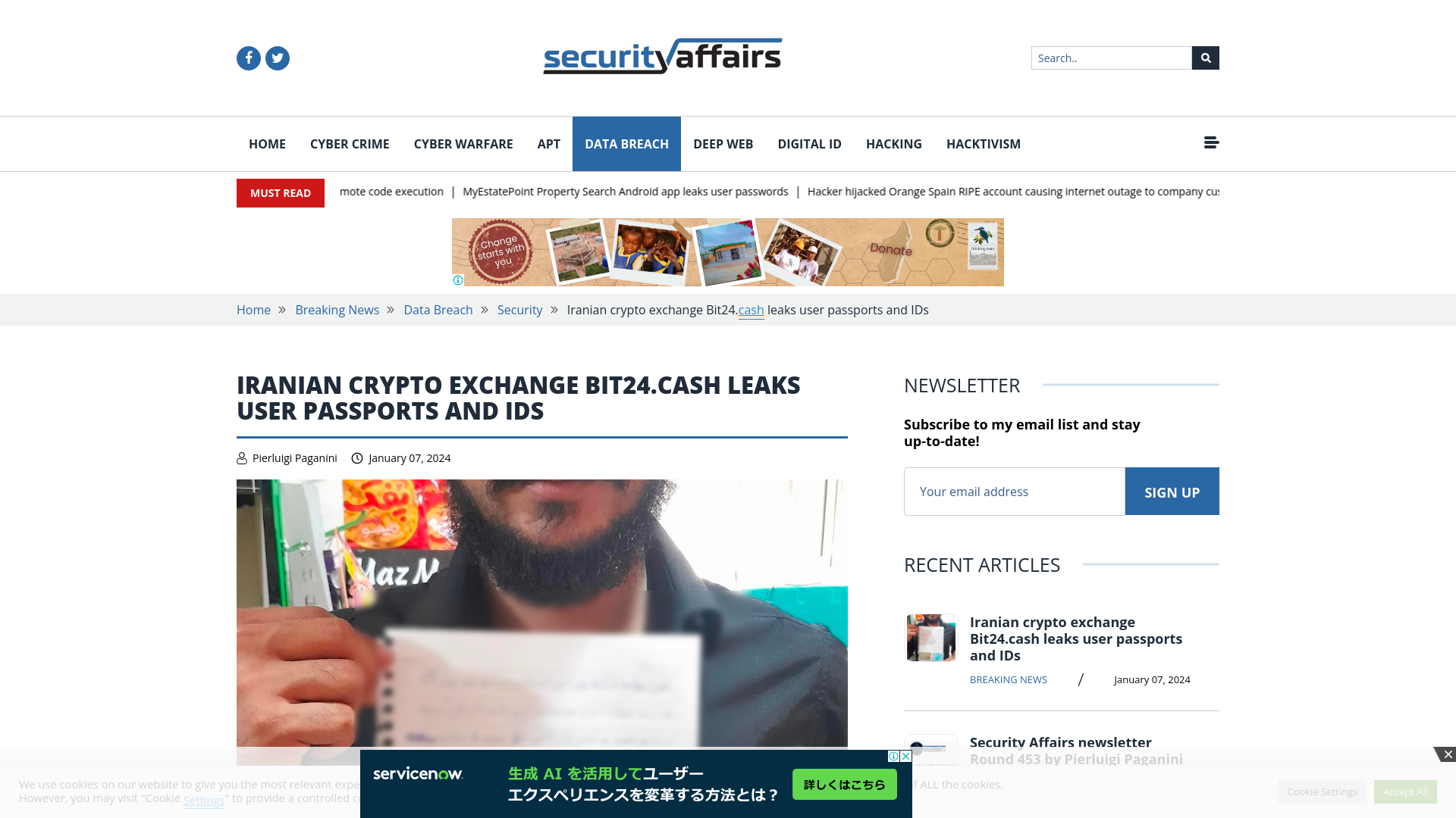 Iranian crypto exchange Bit24.cash leaks user passports and IDs