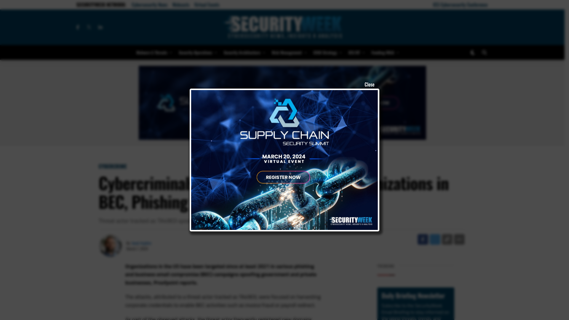 Cybercriminals Spoof US Government Organizations in BEC, Phishing Attacks - SecurityWeek