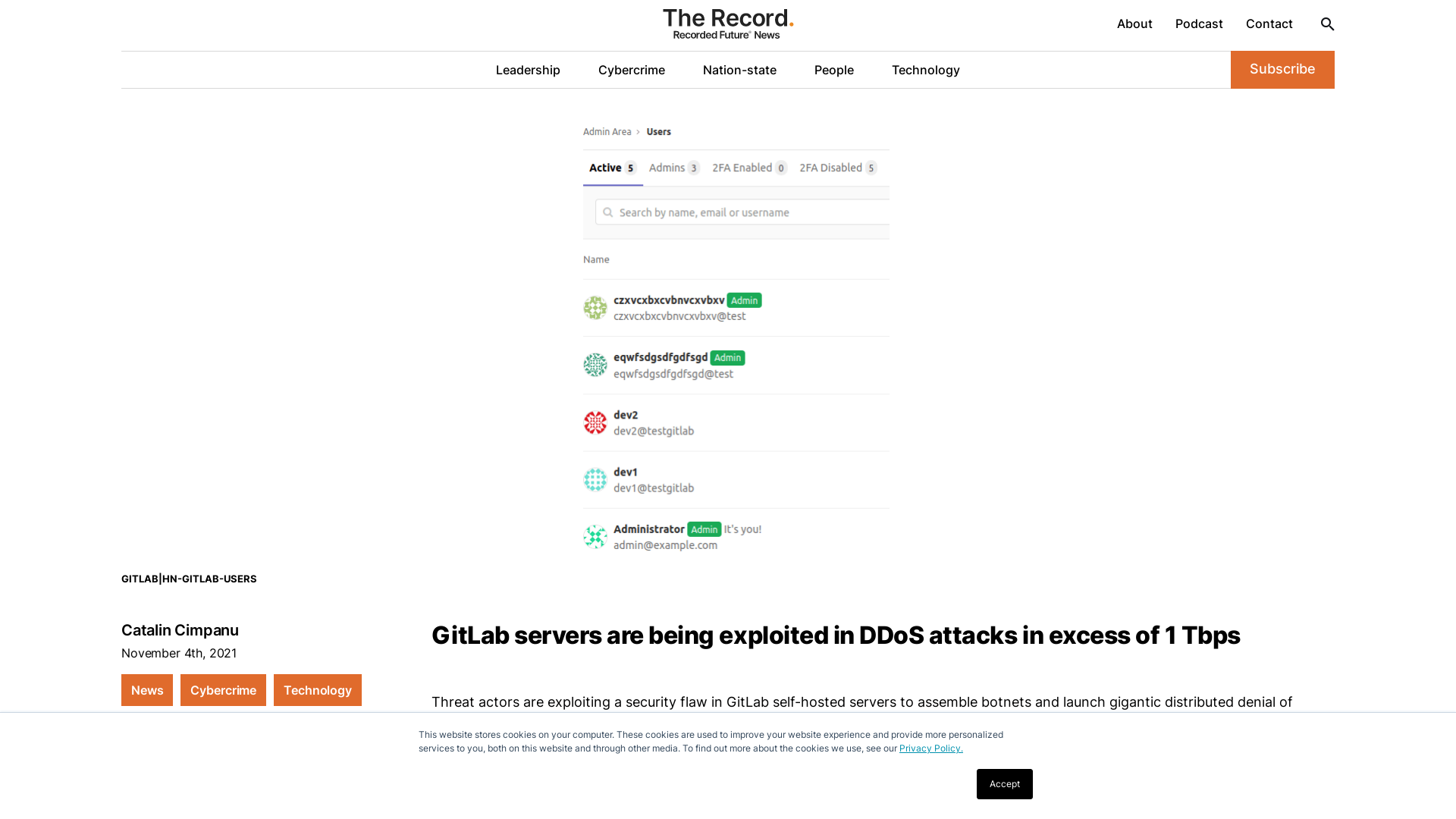 GitLab servers are being exploited in DDoS attacks in excess of 1 Tbps