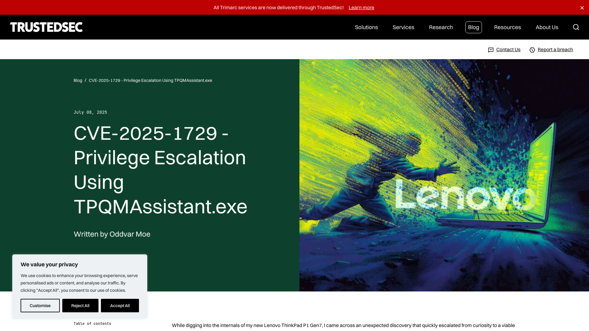 TrustedSec | CVE-2025-1729 - Privilege Escalation Using…