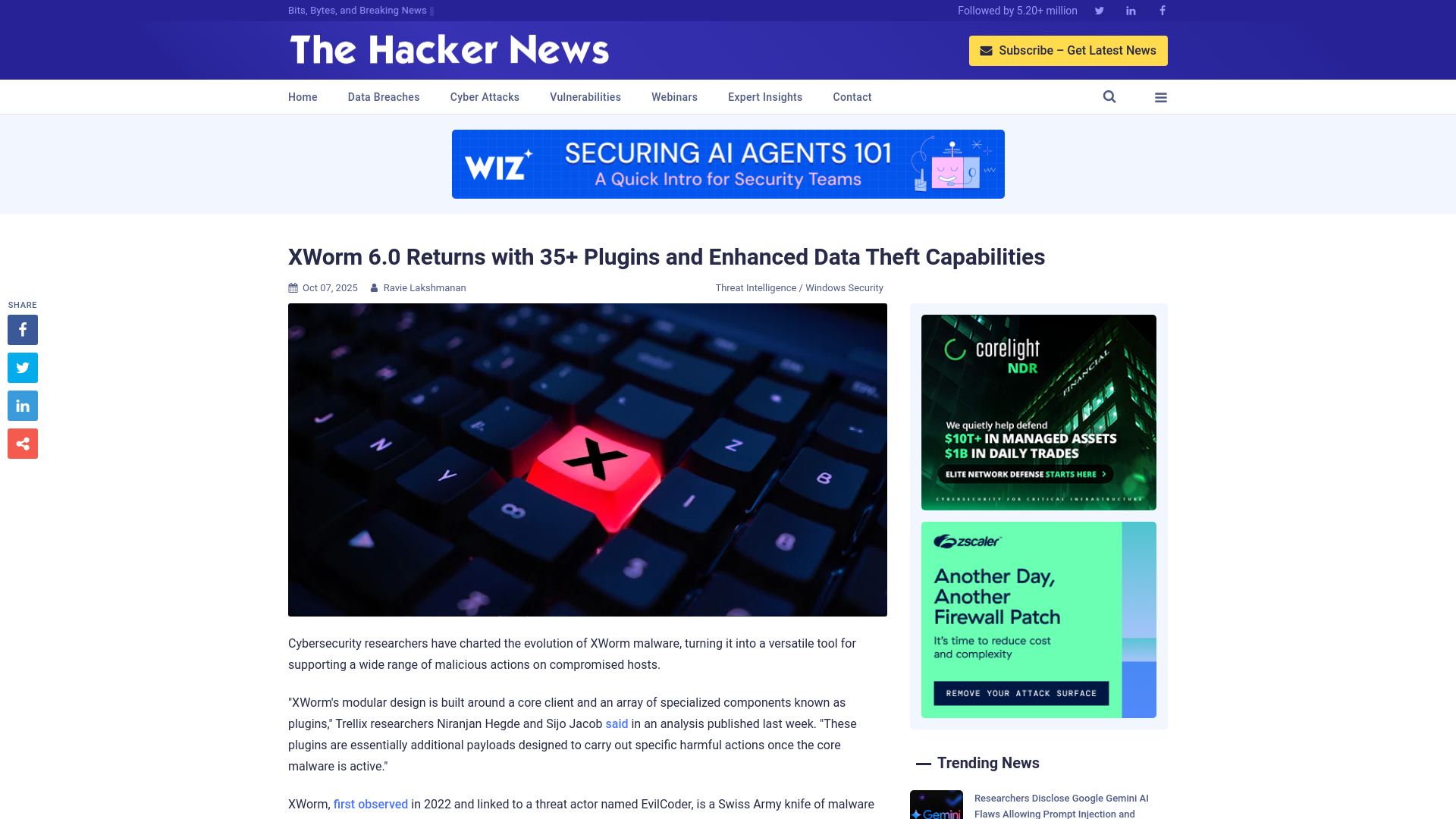 XWorm 6.0 Returns with 35+ Plugins and Enhanced Data Theft Capabilities