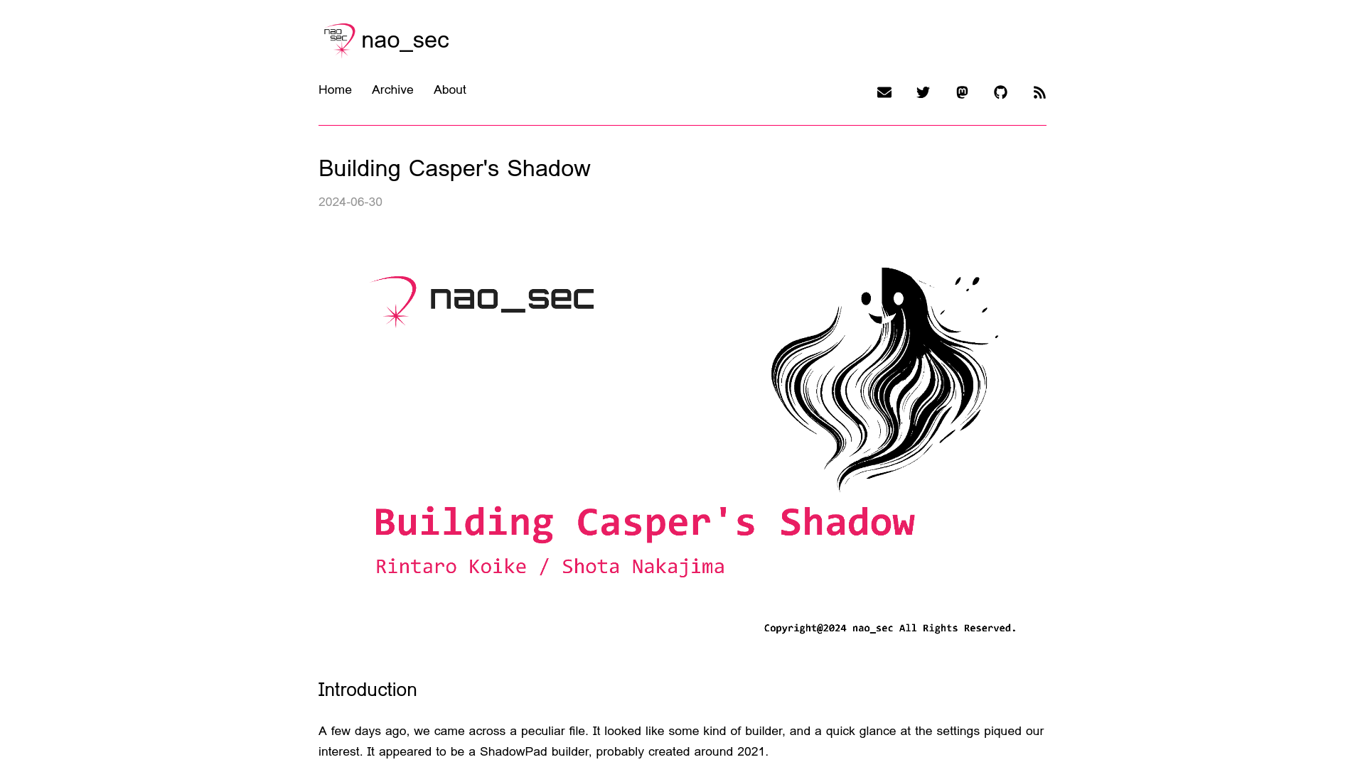 Building Casper's Shadow | @nao_sec