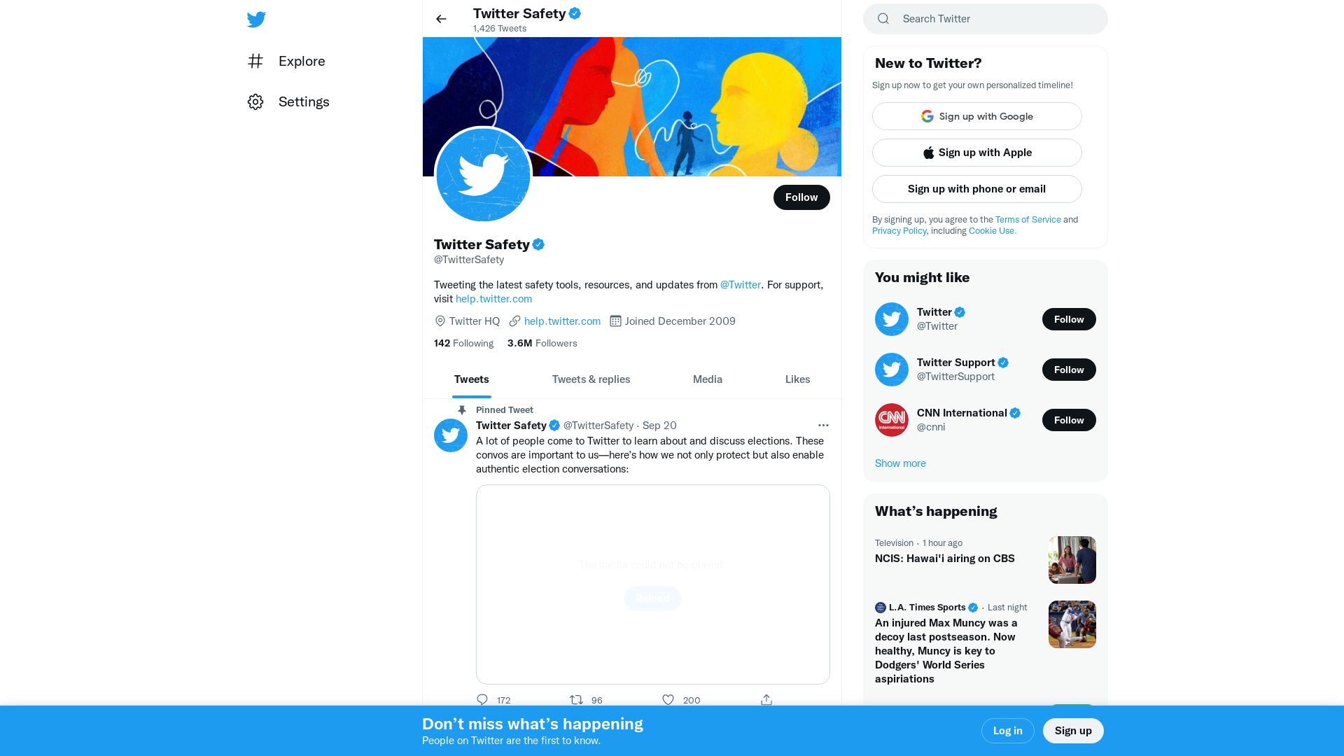 Twitter Safety (@TwitterSafety) / Twitter