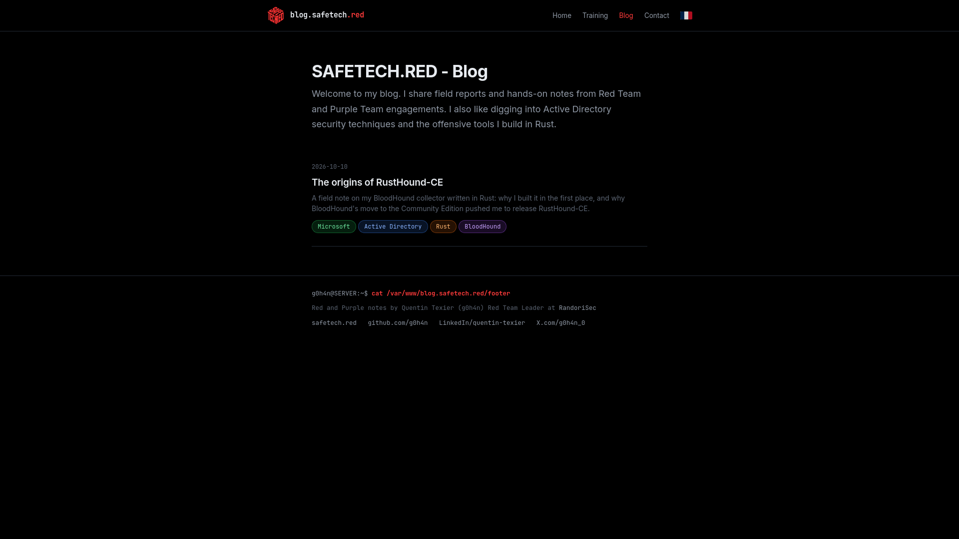 SAFETECH.RED - Blog