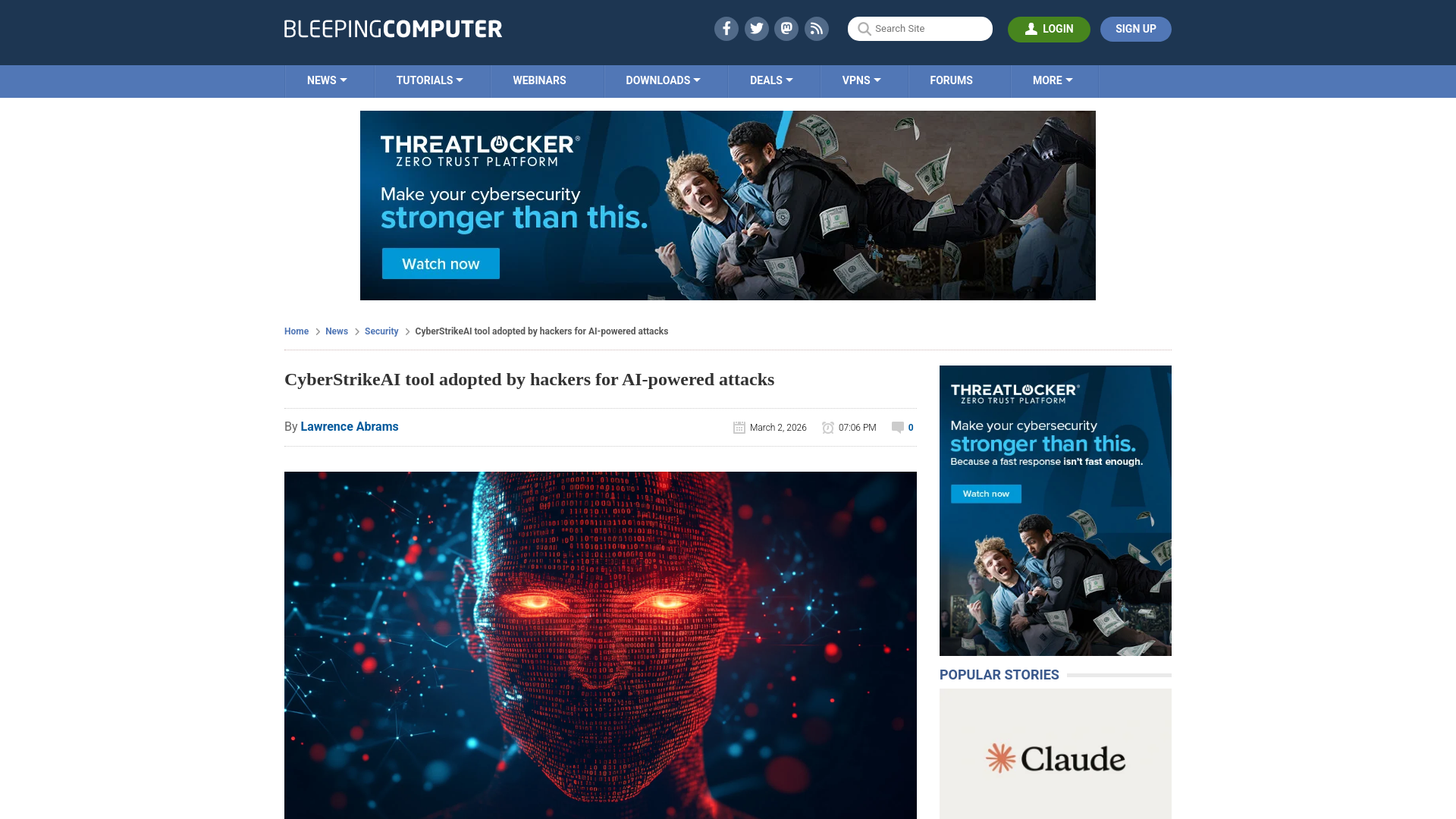 CyberStrikeAI tool adopted by hackers for AI-powered attacks