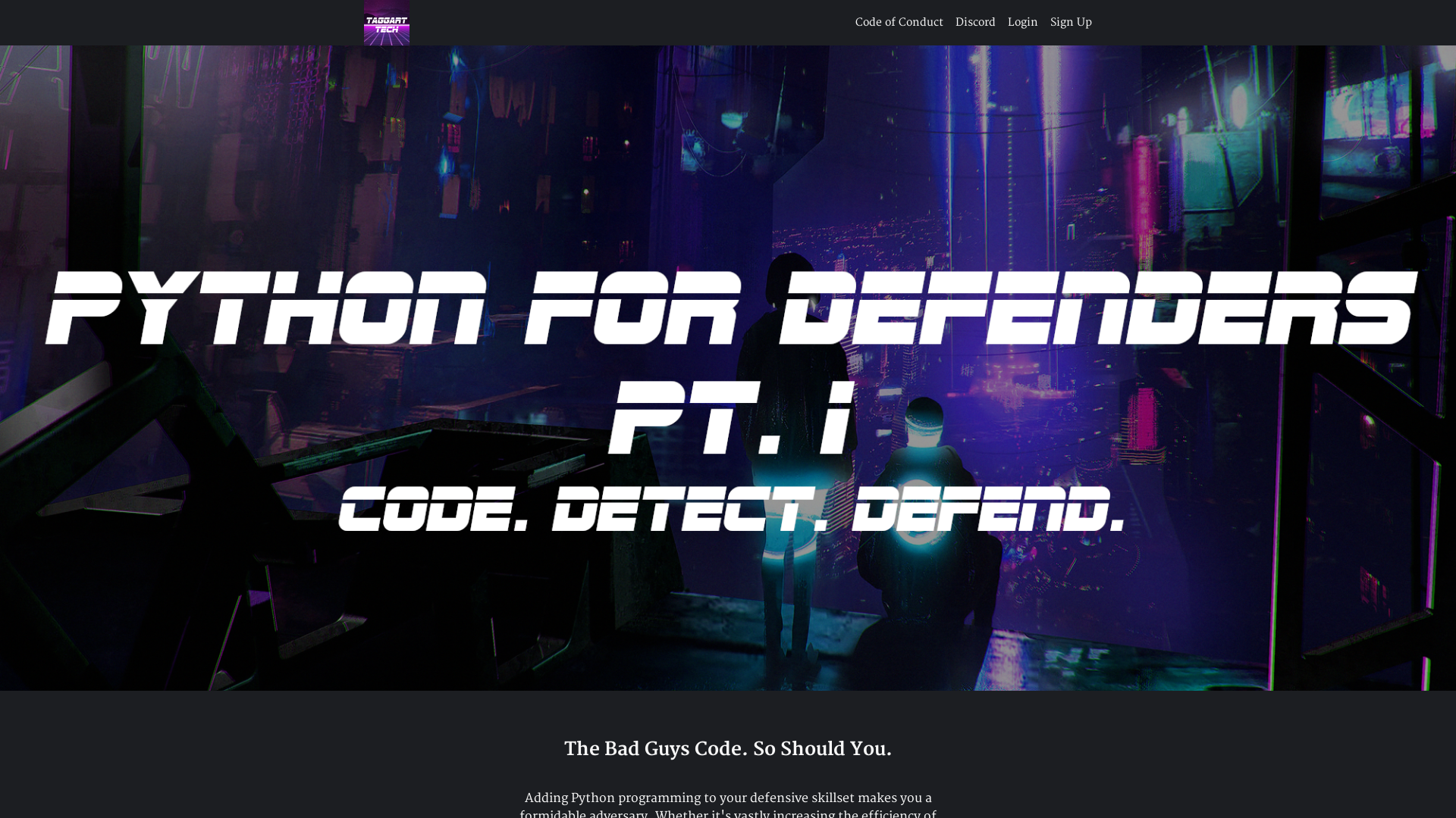 Python for Defenders, Pt. 1 | The Taggart Institute