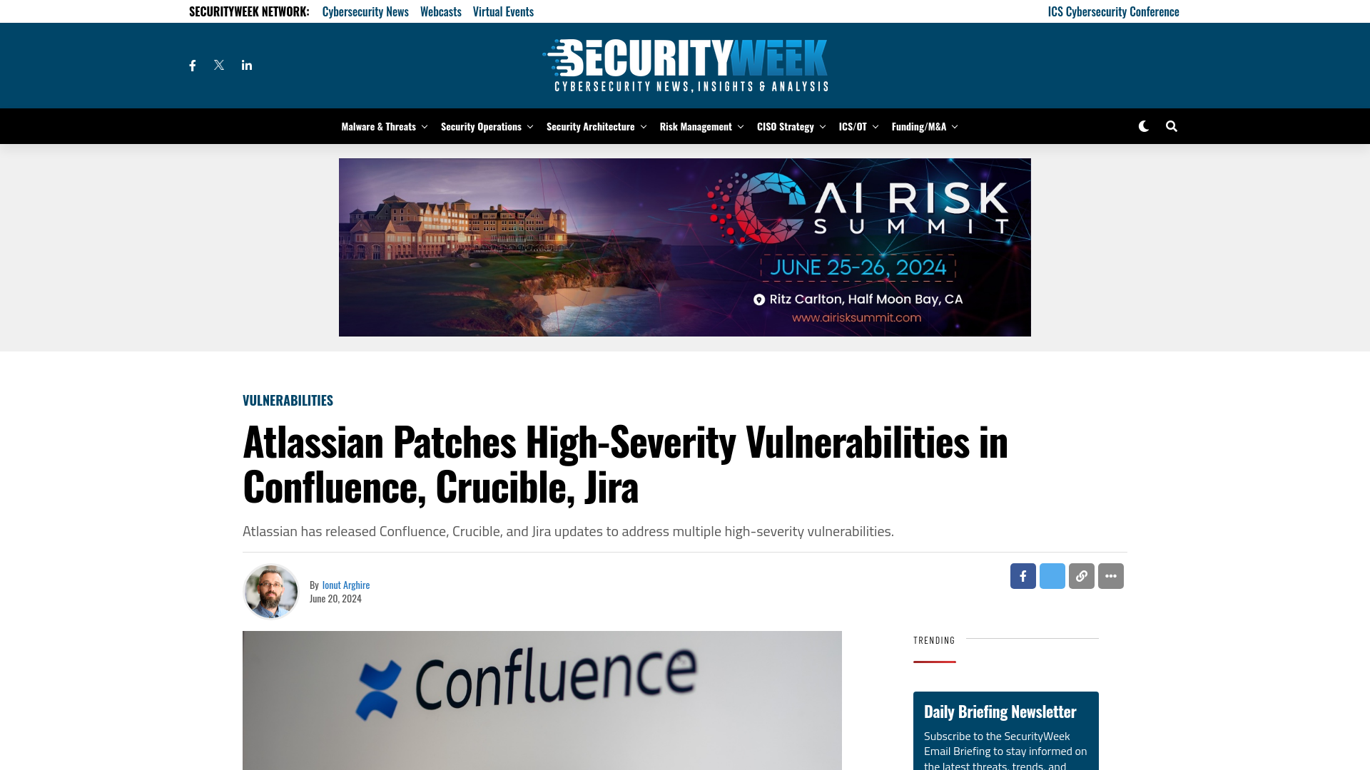 Atlassian Patches High-Severity Vulnerabilities in Confluence, Crucible, Jira - SecurityWeek