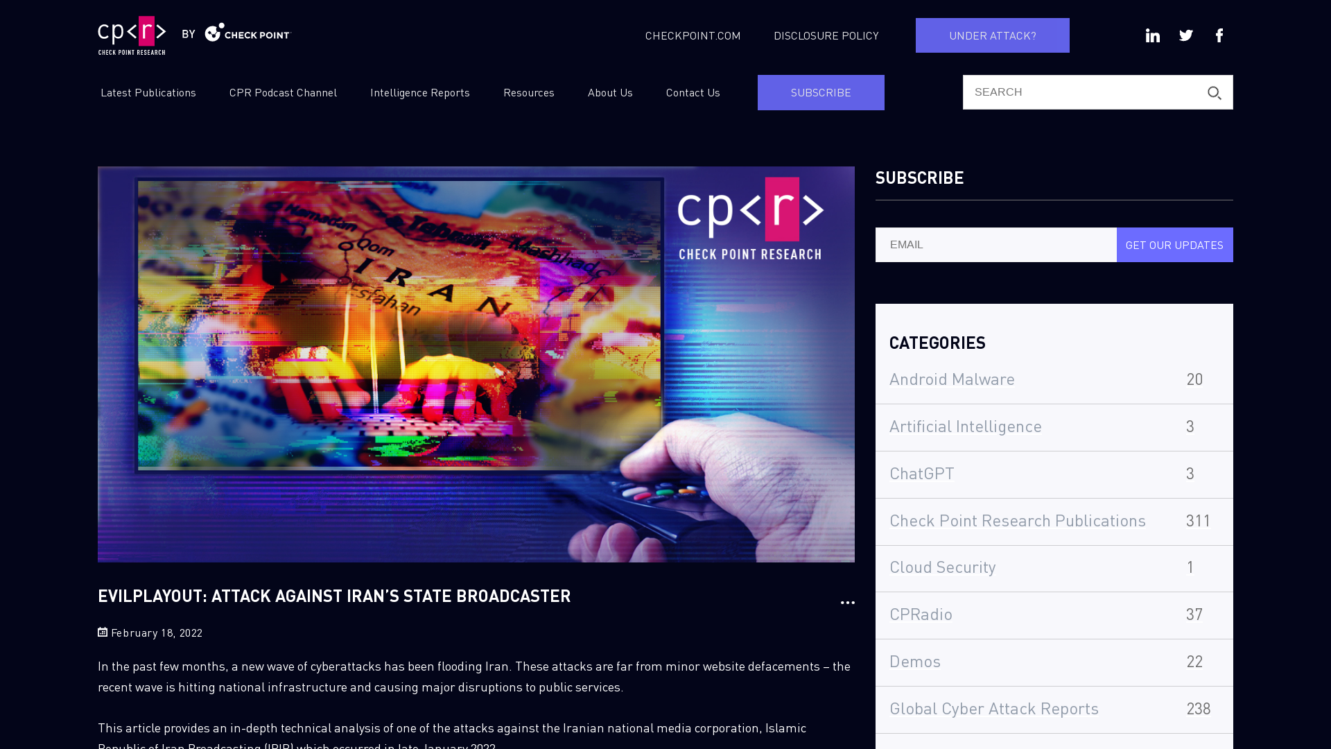 EvilPlayout: Attack Against Iran’s State Broadcaster - Check Point Research